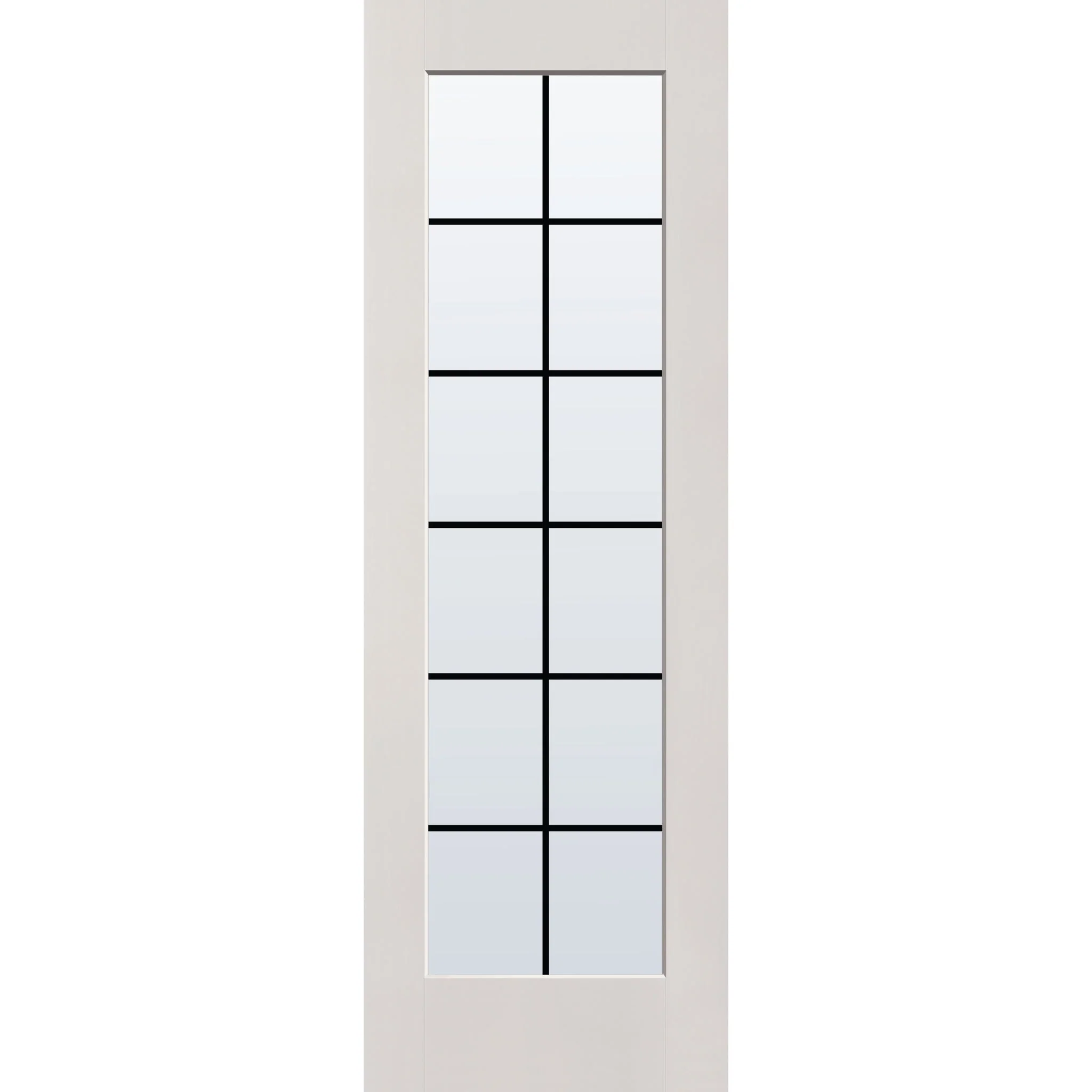 Grills Between Glass 12 Light Flush Glazed Hurricane-Rated Fiberglass Entry Door - Full Lite (32" x 96") - Image 3