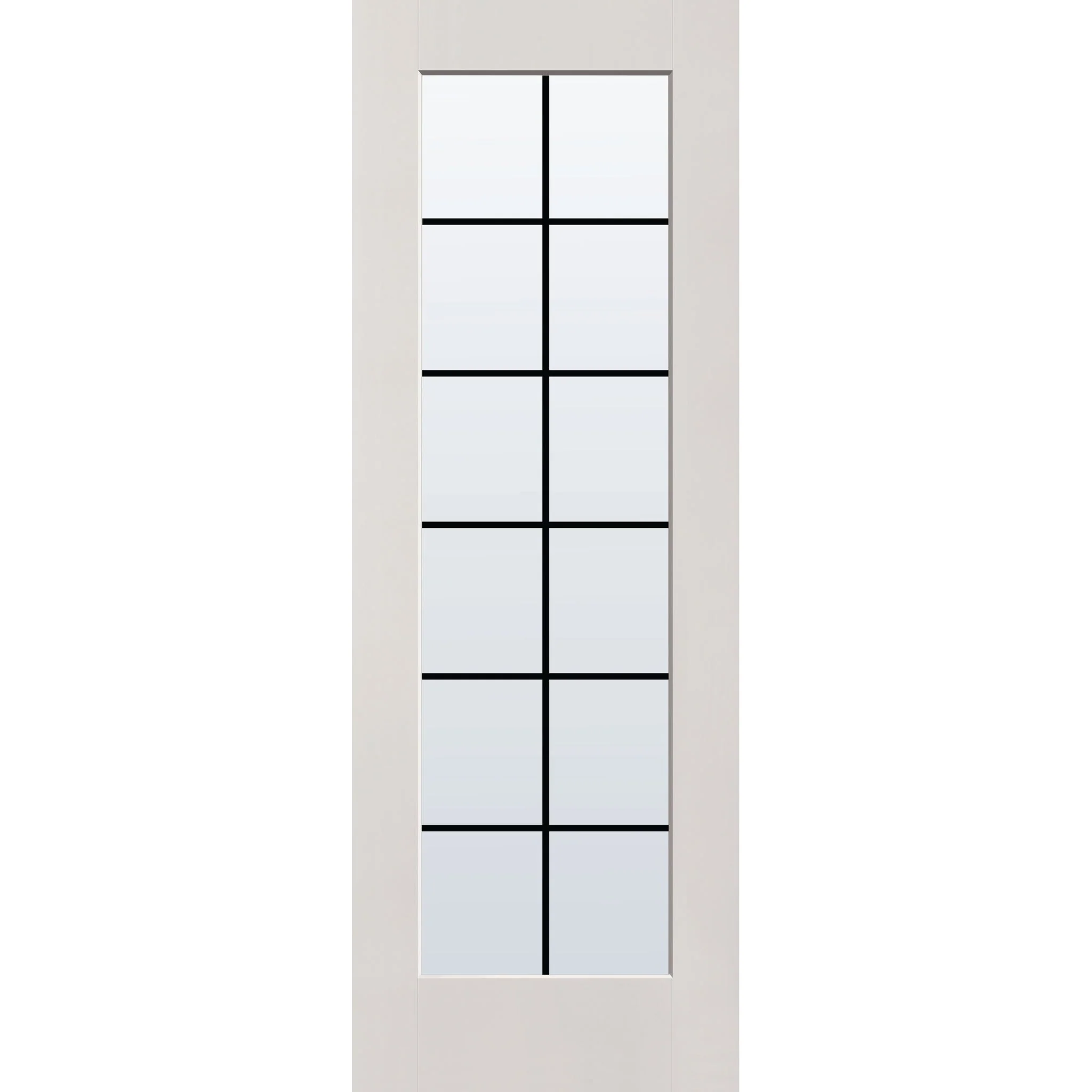 Grills Between Glass 12 Light Flush Glazed Hurricane-Rated Fiberglass Entry Door - Full Lite (34" x 96") - Image 4