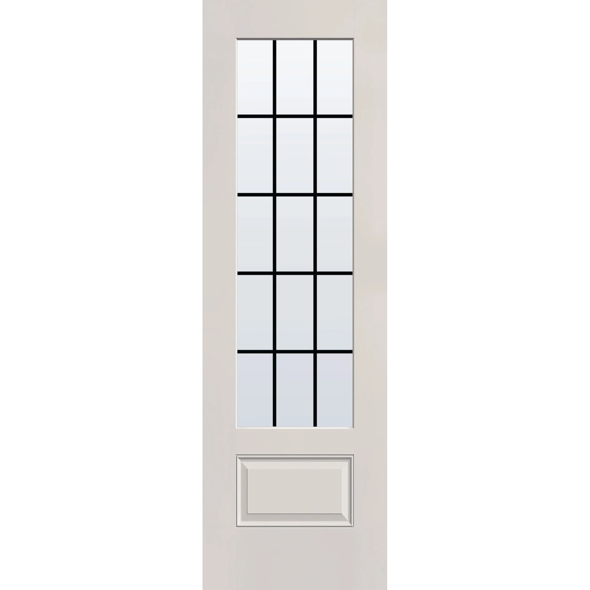 Grills Between Glass 15 Light Flush Glazed Fiberglass Entry Door - 3/4 Lite (30" x 96") - Image 5