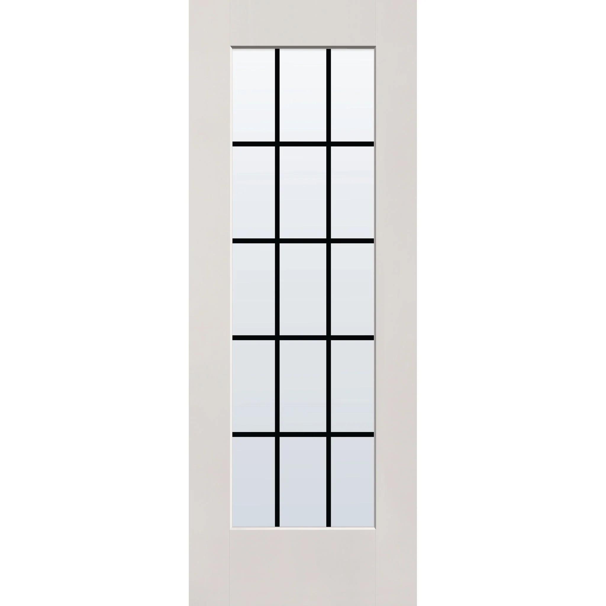 Grills Between Glass 15 Light Flush Glazed Fiberglass Entry Door - Full Lite (30" x 80") - Image 6