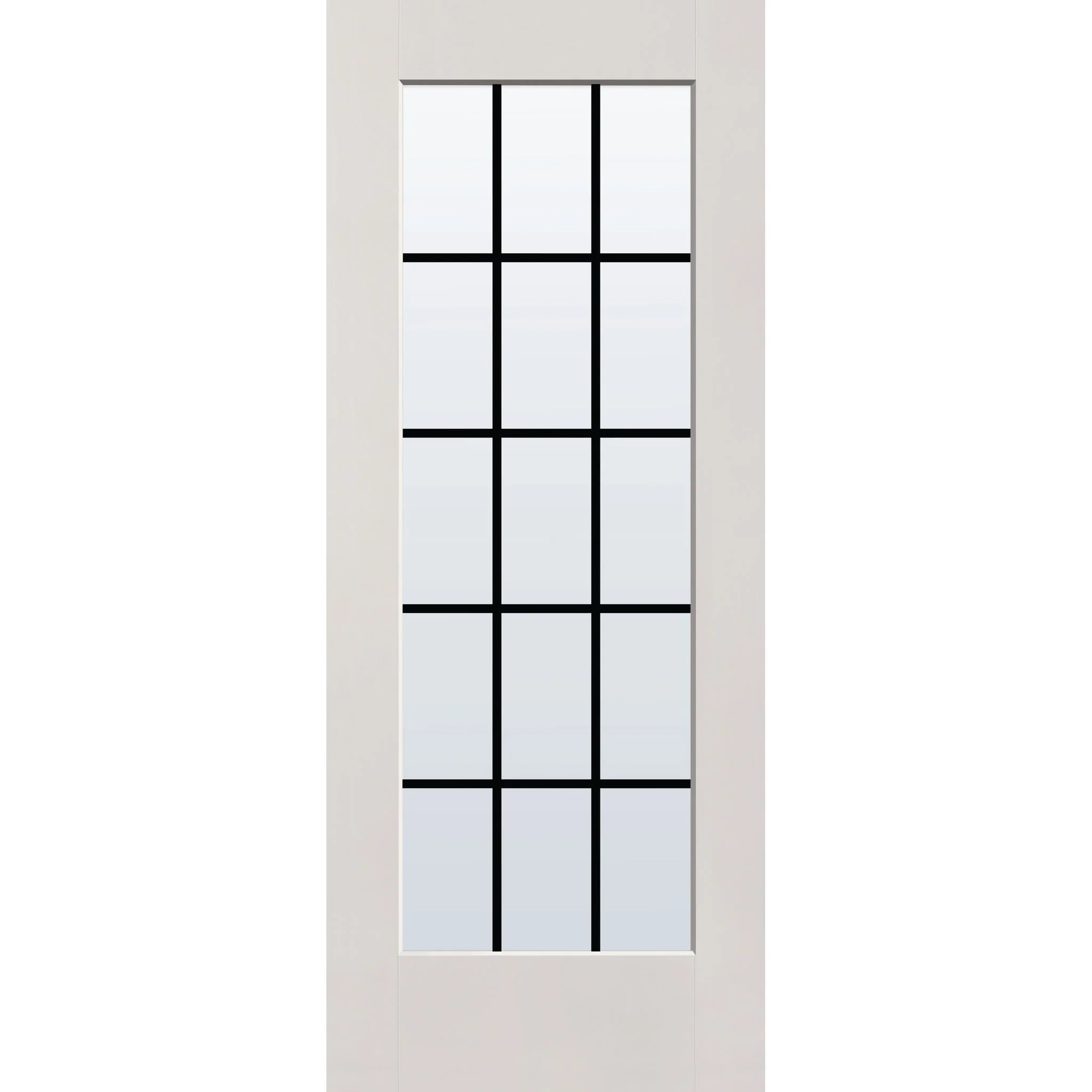 Grills Between Glass 15 Light Flush Glazed Fiberglass Entry Door - Full Lite (32" x 80") - Image 8
