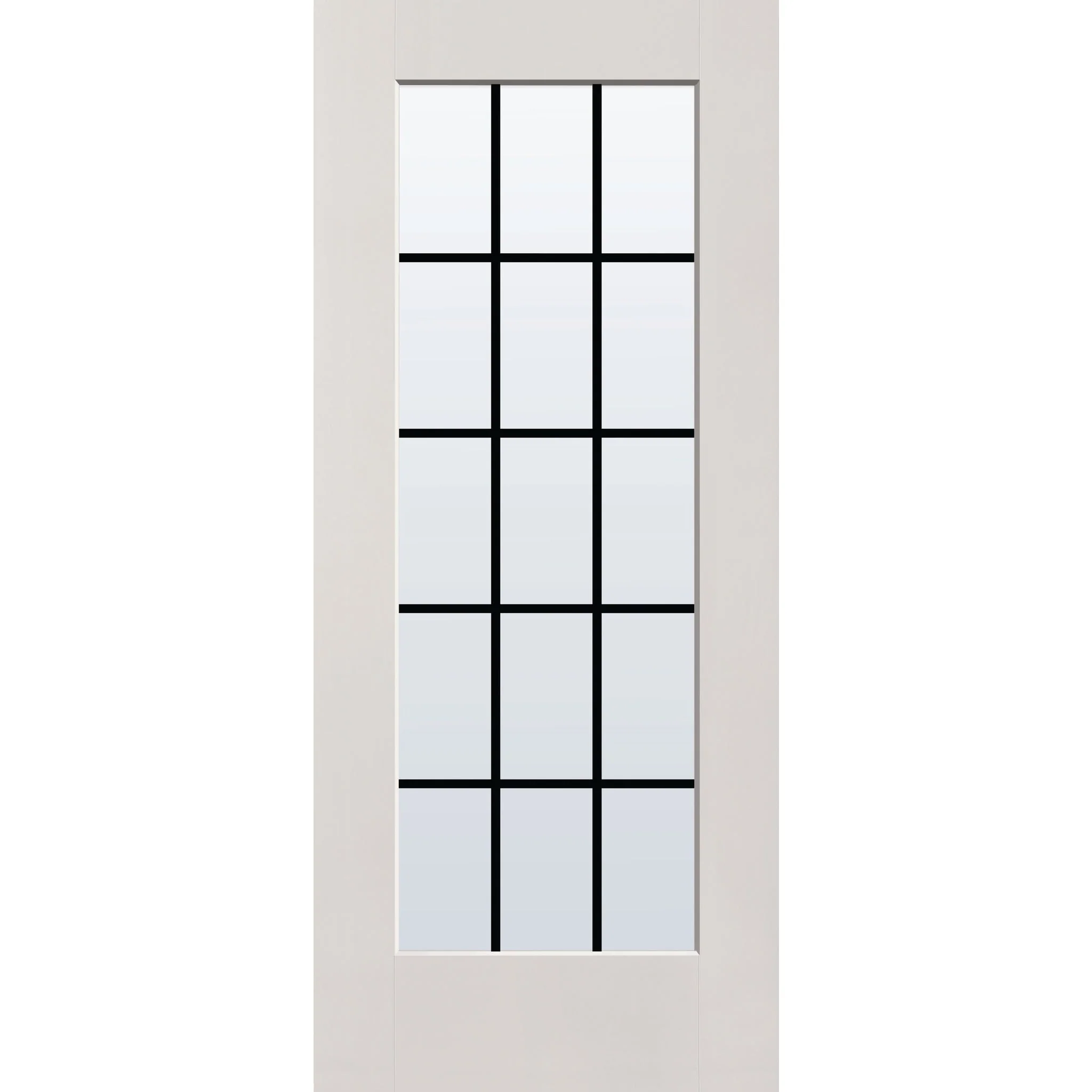 Grills Between Glass 15 Light Flush Glazed Fiberglass Entry Door - Full Lite (34" x 80") - Image 10