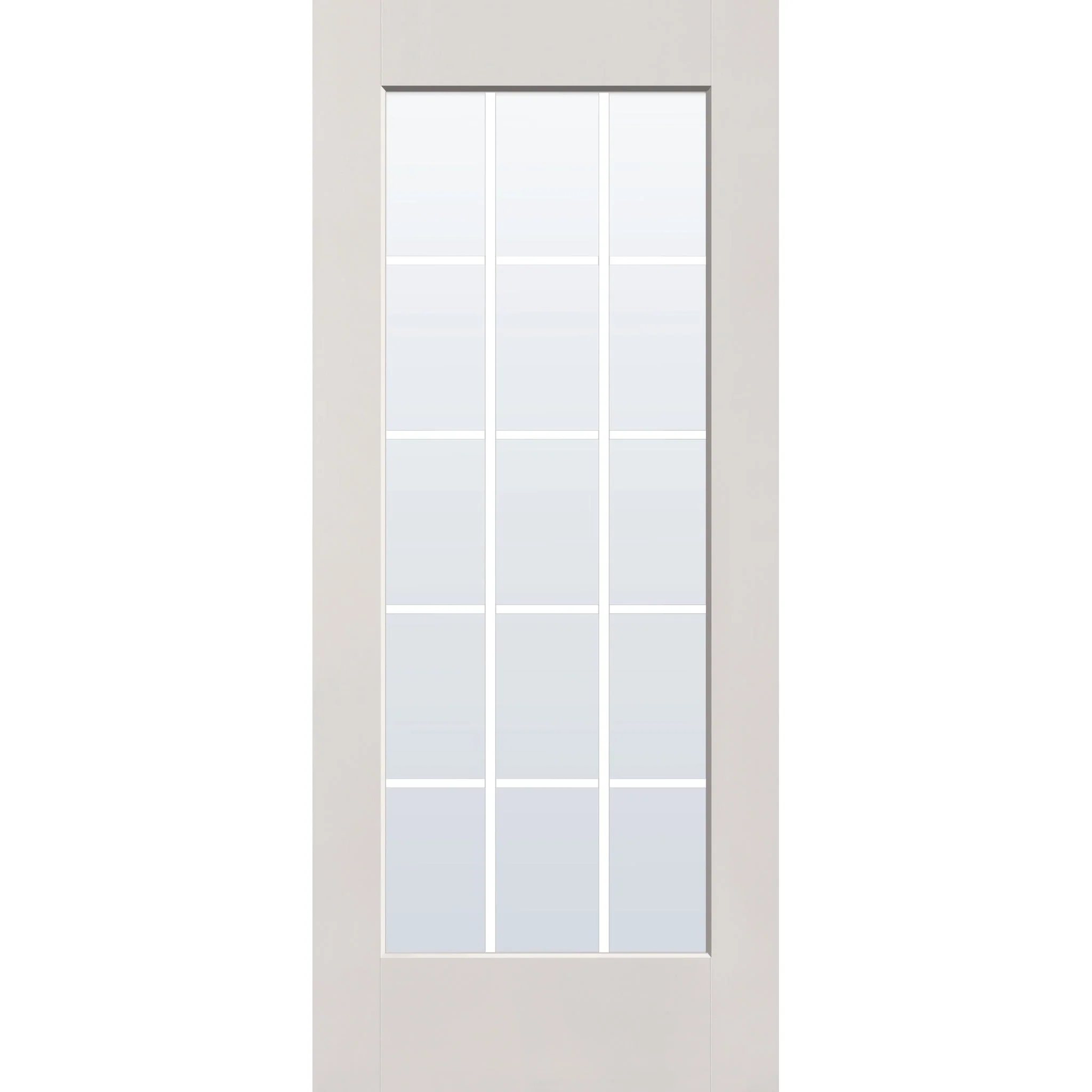 Grills Between Glass 15 Light Flush Glazed Fiberglass Entry Door - Full Lite (34" x 80") - Image 7