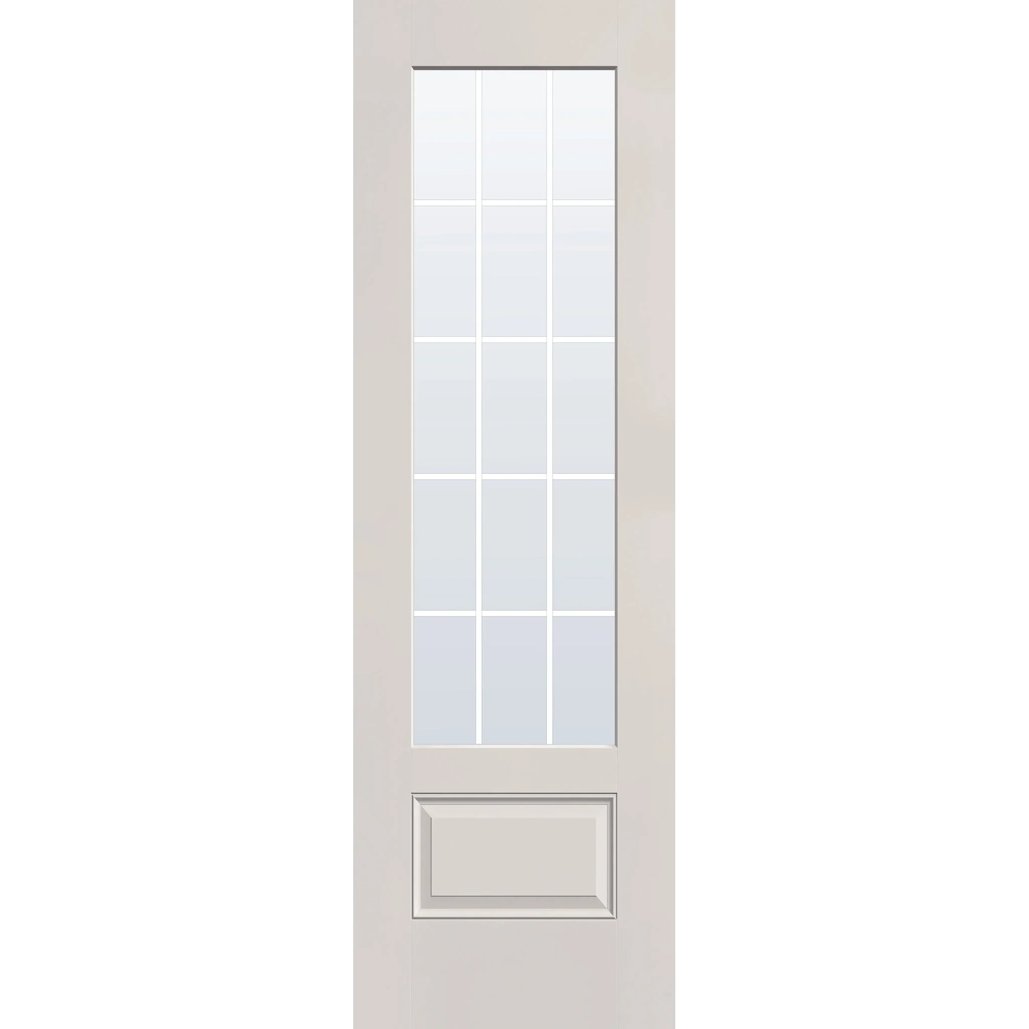 Grills Between Glass 15 Light Flush Glazed Hurricane-Rated Fiberglass Entry Door - 3/4 Lite (30" x 96") - Image 8