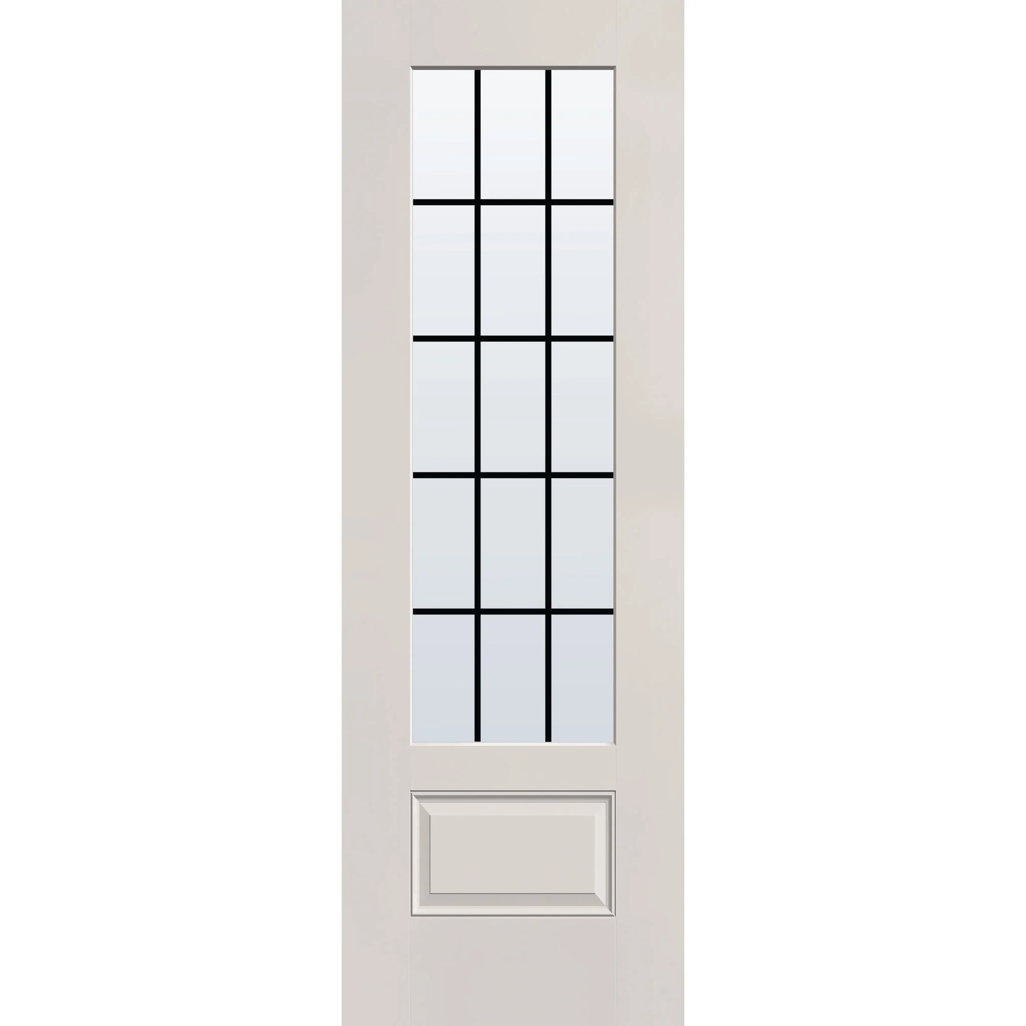 Grills Between Glass 15 Light Flush Glazed Hurricane-Rated Fiberglass Entry Door - 3/4 Lite (32" x 96") - Image 5