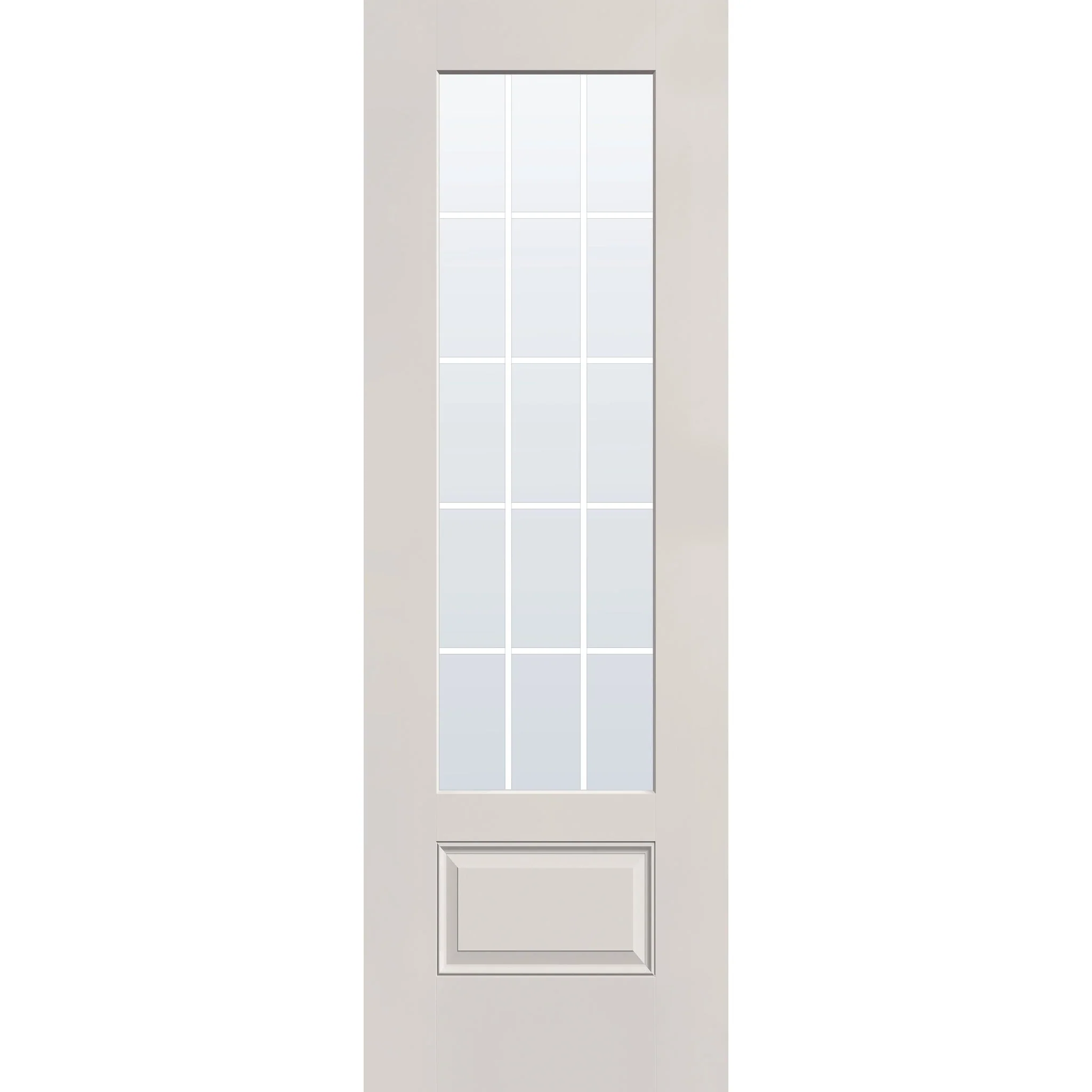 Grills Between Glass 15 Light Flush Glazed Hurricane-Rated Fiberglass Entry Door - 3/4 Lite (32" x 96") - Image 7