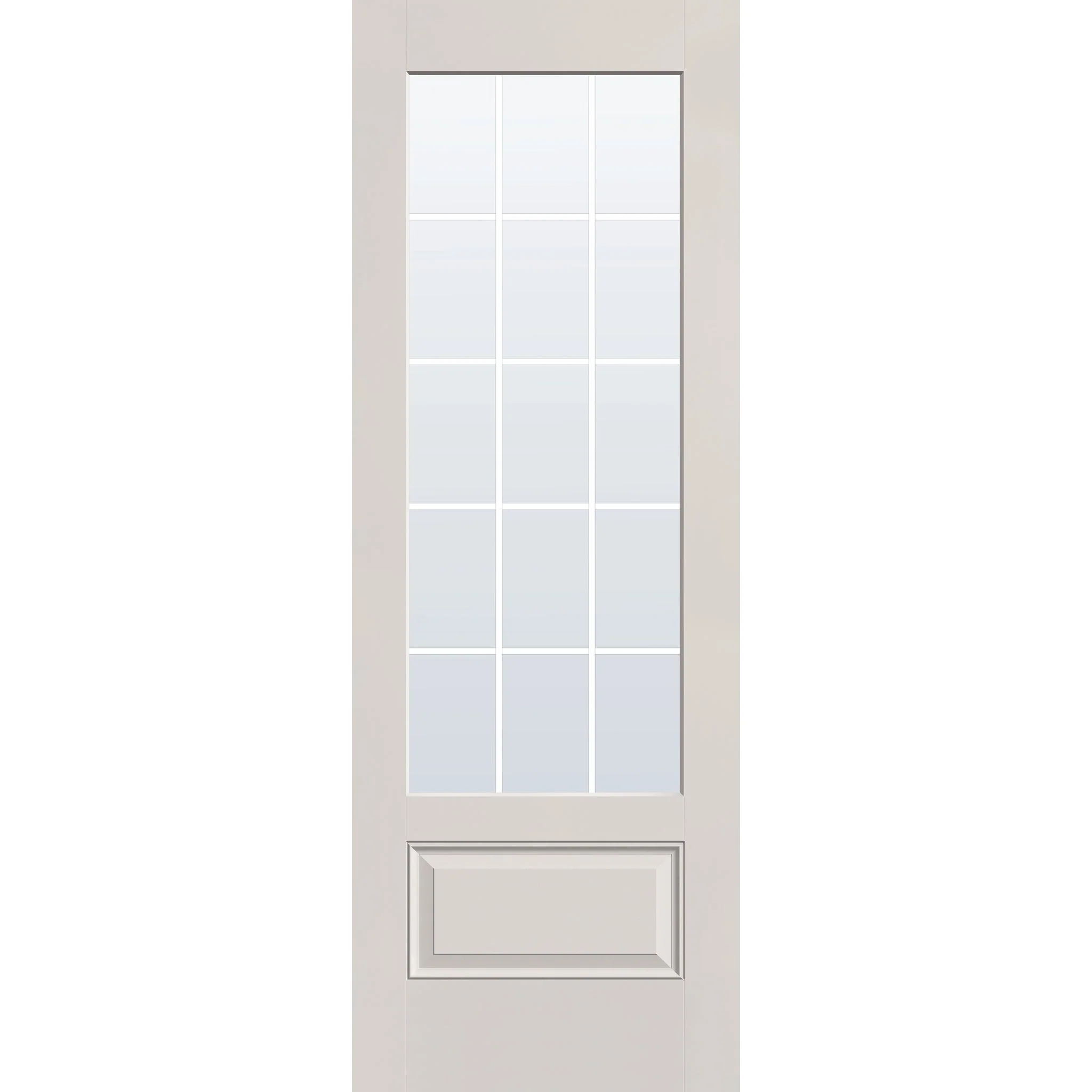 Grills Between Glass 15 Light Flush Glazed Hurricane-Rated Fiberglass Entry Door - 3/4 Lite (34" x 96") - Image 4