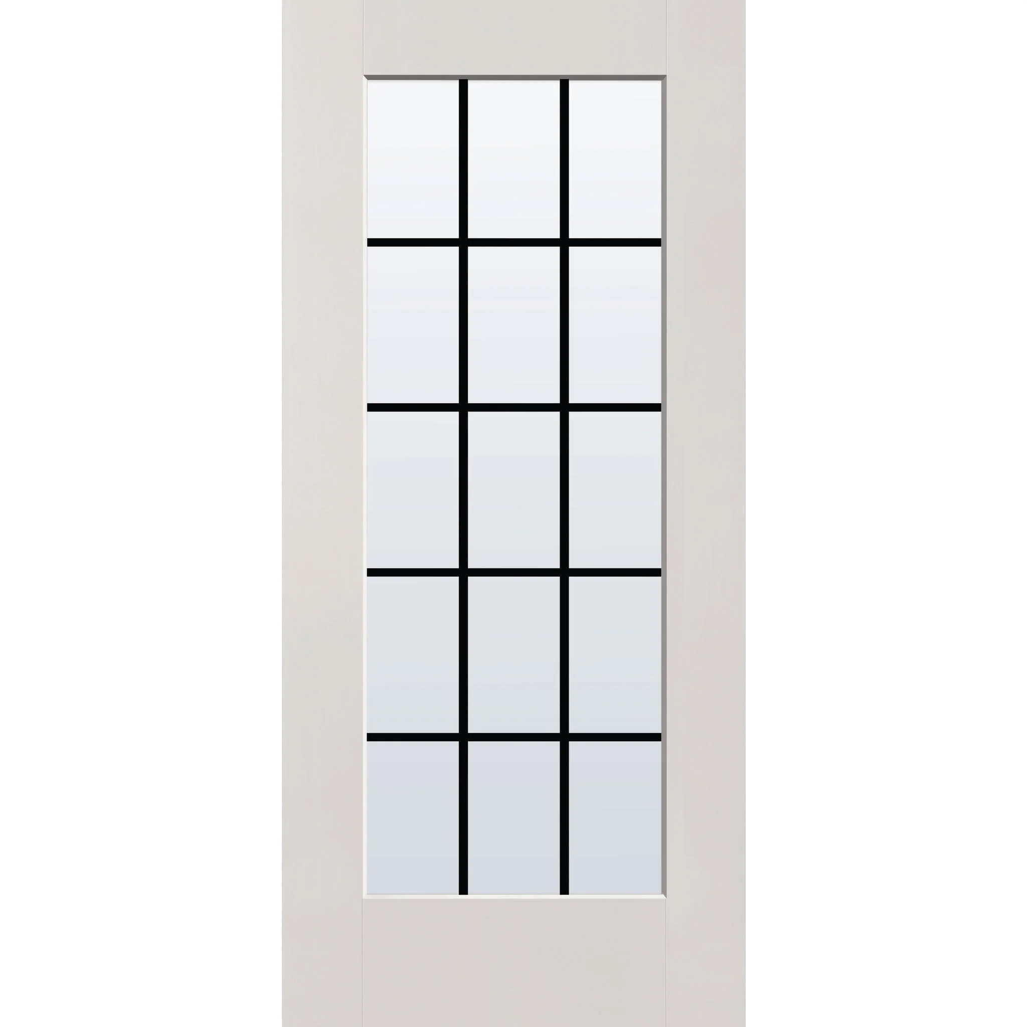 Grills Between Glass 15 Light Flush Glazed Hurricane-Rated Fiberglass Entry Door - Full Lite (36" x 80") - Image 12