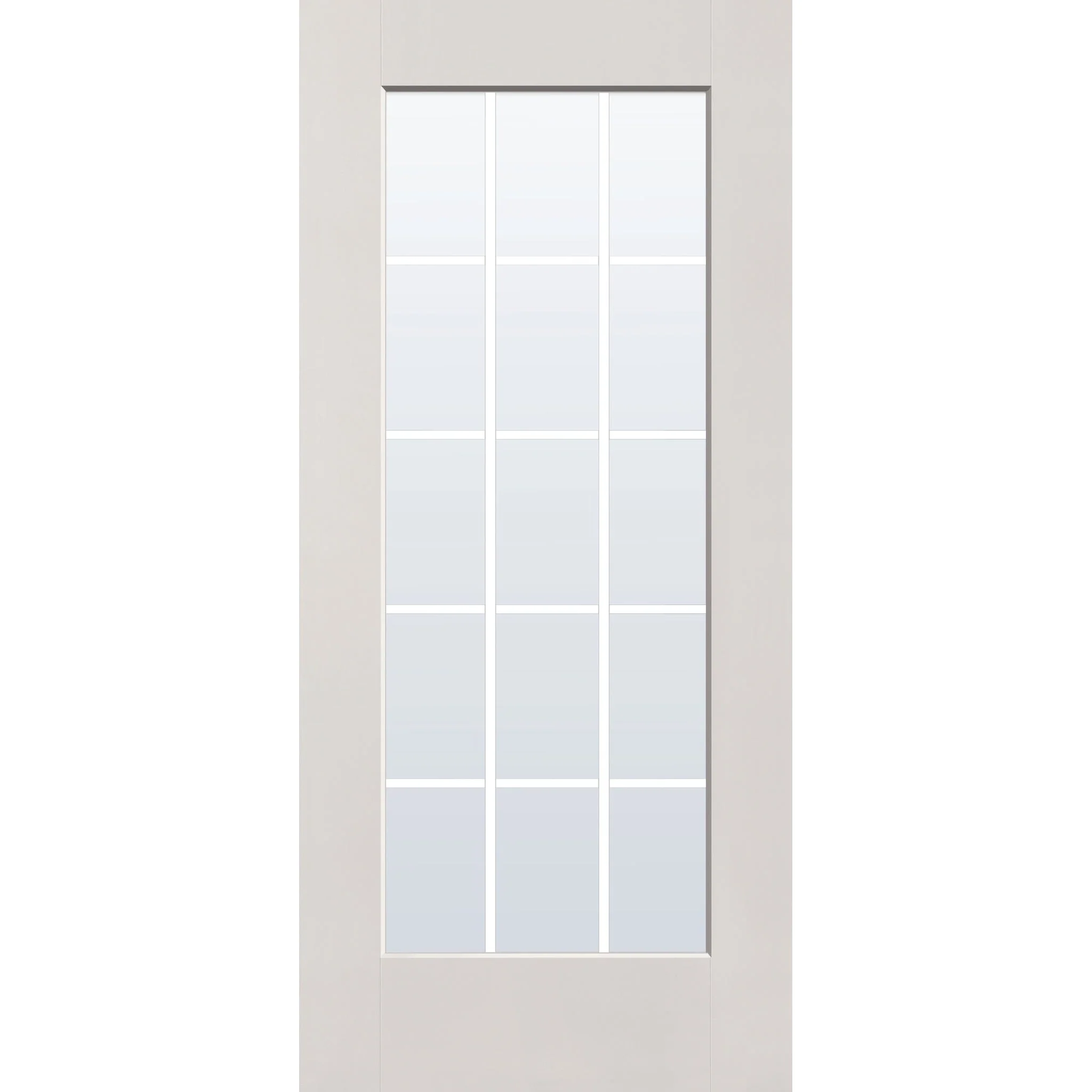 Grills Between Glass 15 Light Flush Glazed Hurricane-Rated Fiberglass Entry Door - Full Lite (36" x 80") - Image 8
