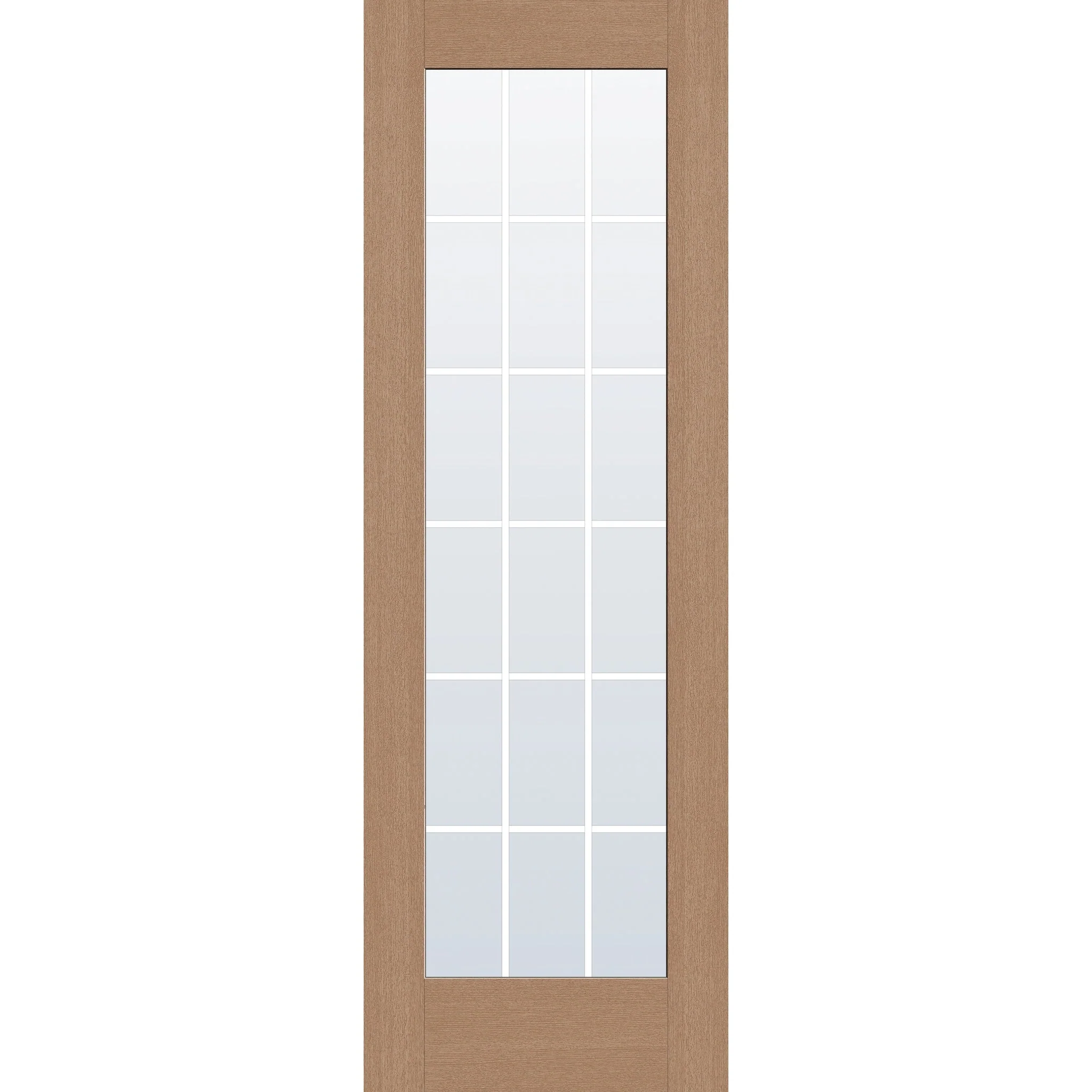 Grills Between Glass 18 Light Flush Glazed Fiberglass Entry Door - Full Lite (32" x 96") - Image 2