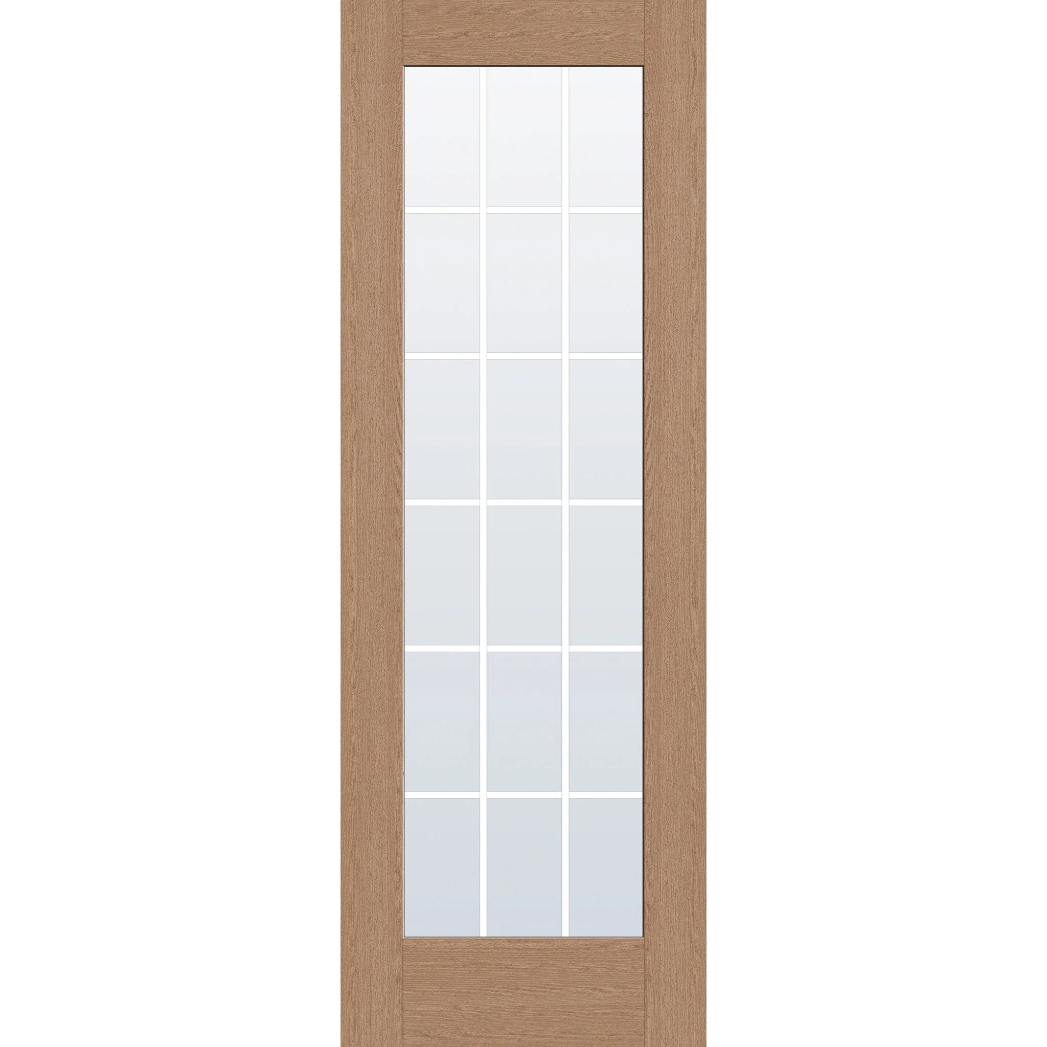 Grills Between Glass 18 Light Flush Glazed Fiberglass Entry Door - Full Lite (34" x 96") - Image 3