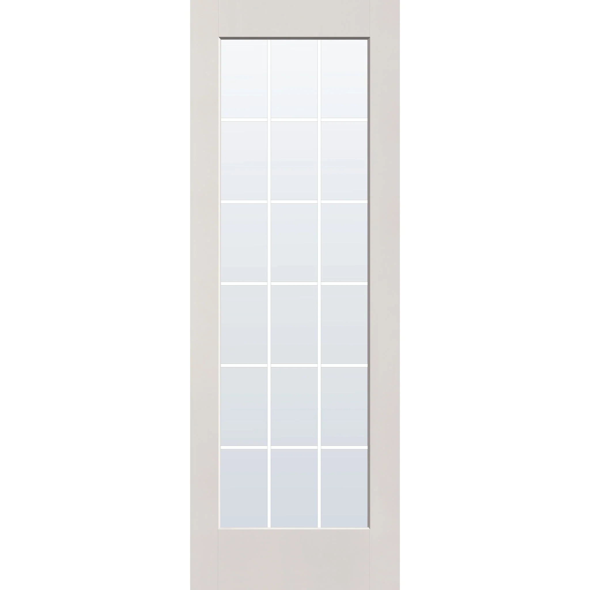 Grills Between Glass 18 Light Flush Glazed Fiberglass Entry Door - Full Lite (34" x 96") - Image 7
