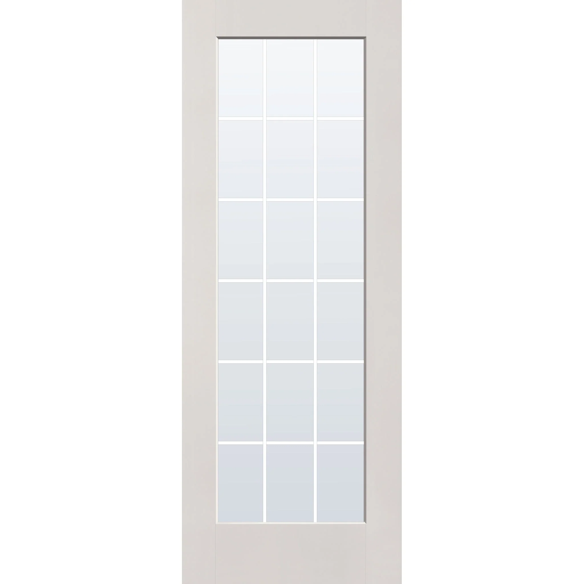 Grills Between Glass 18 Light Flush Glazed Fiberglass Entry Door - Full Lite (36" x 96") - Image 5