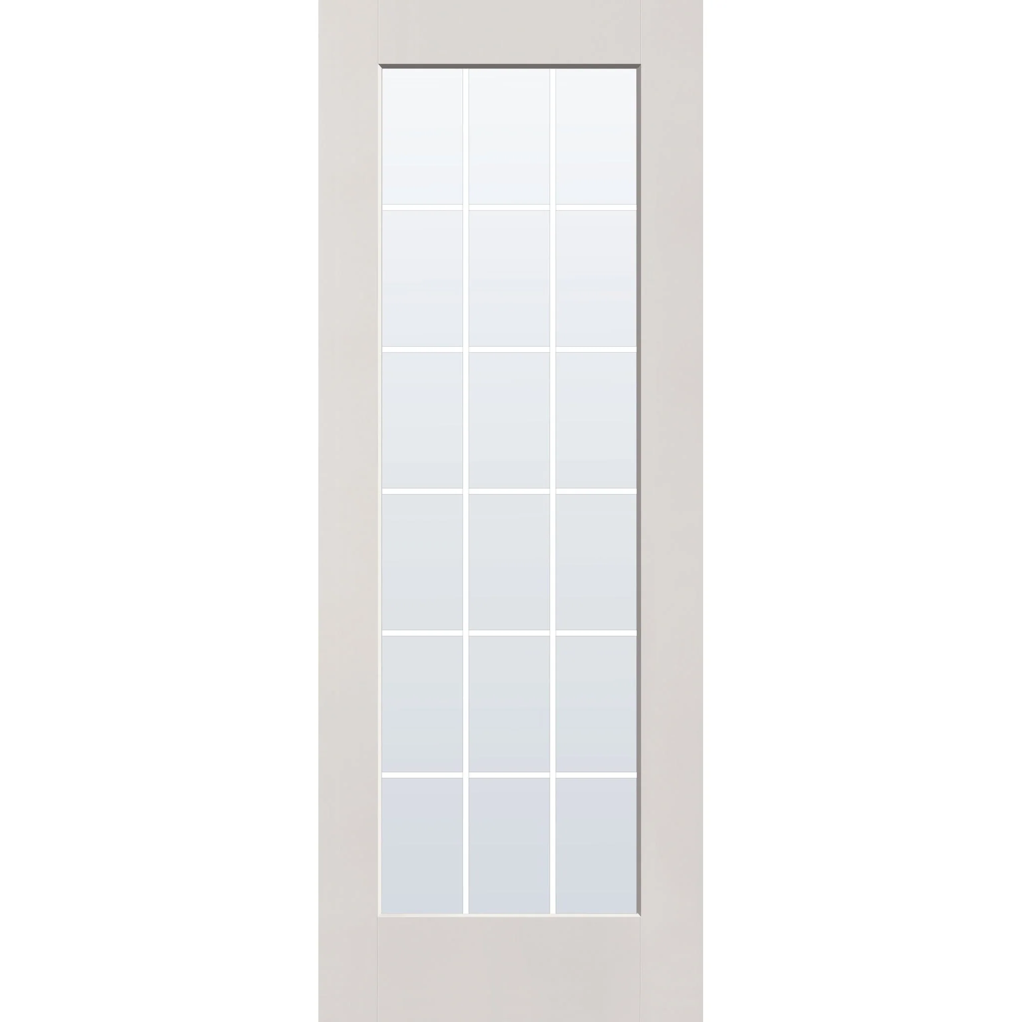 Grills Between Glass 18 Light Flush Glazed Fiberglass Entry Door - Full Lite (36" x 96") - Image 7