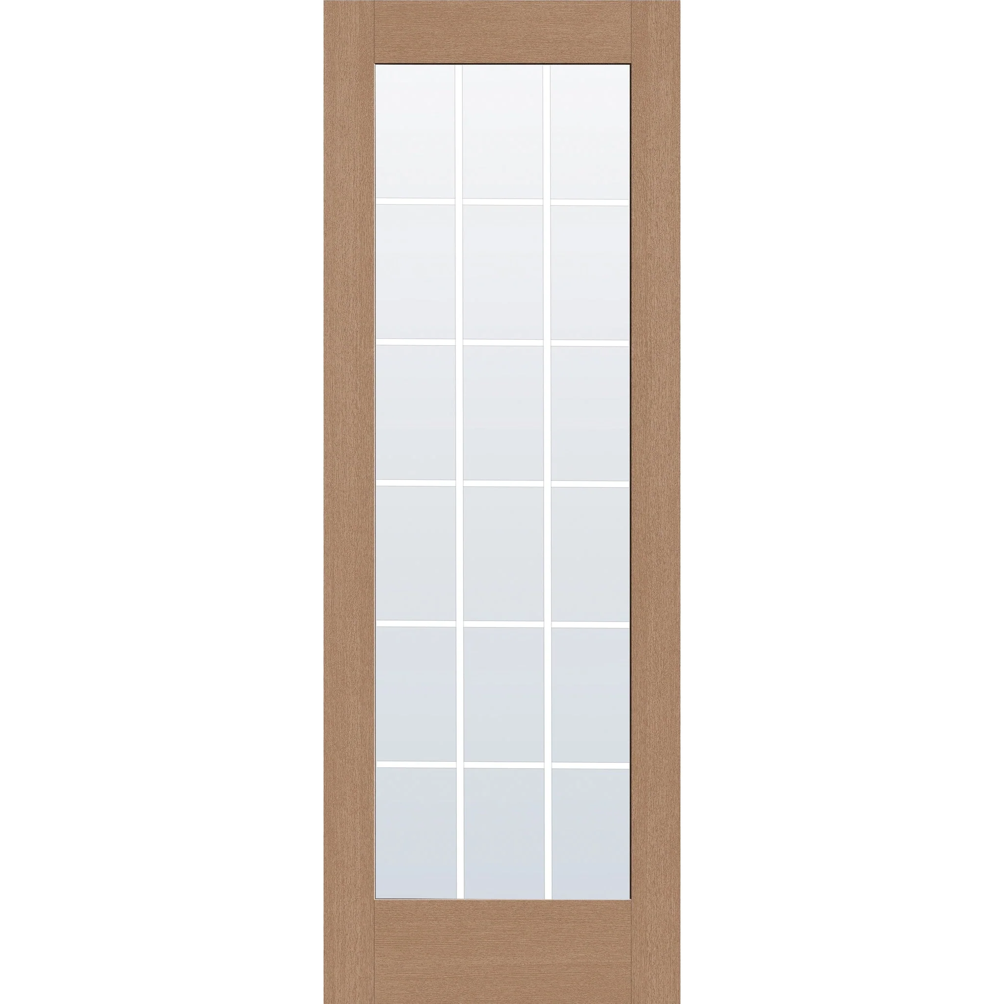 Grills Between Glass 18 Light Flush Glazed Hurricane-Rated Fiberglass Entry Door - Full Lite (34" x 96") - Image 2