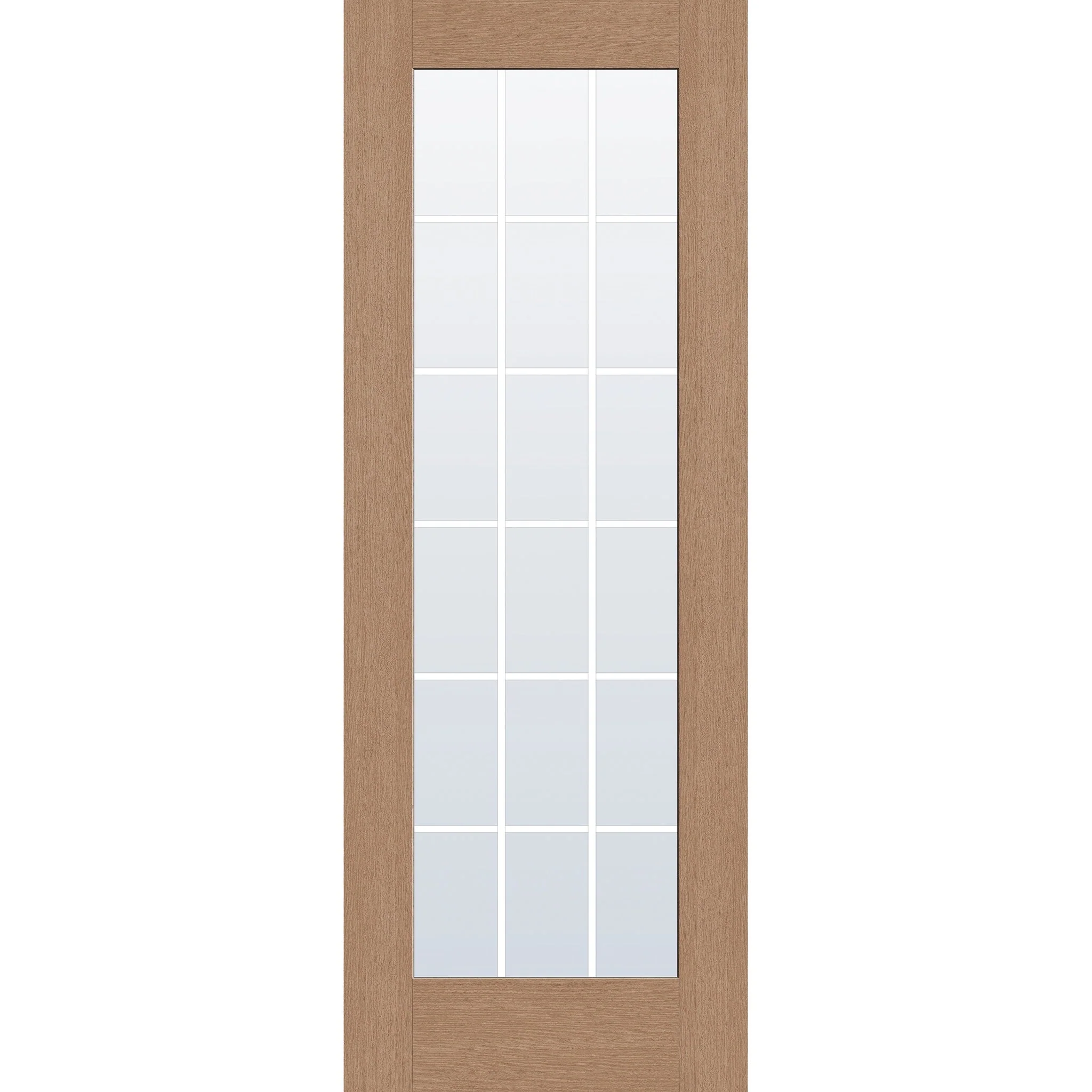 Grills Between Glass 18 Light Flush Glazed Hurricane-Rated Fiberglass Entry Door - Full Lite (36" x 96") - Image 3