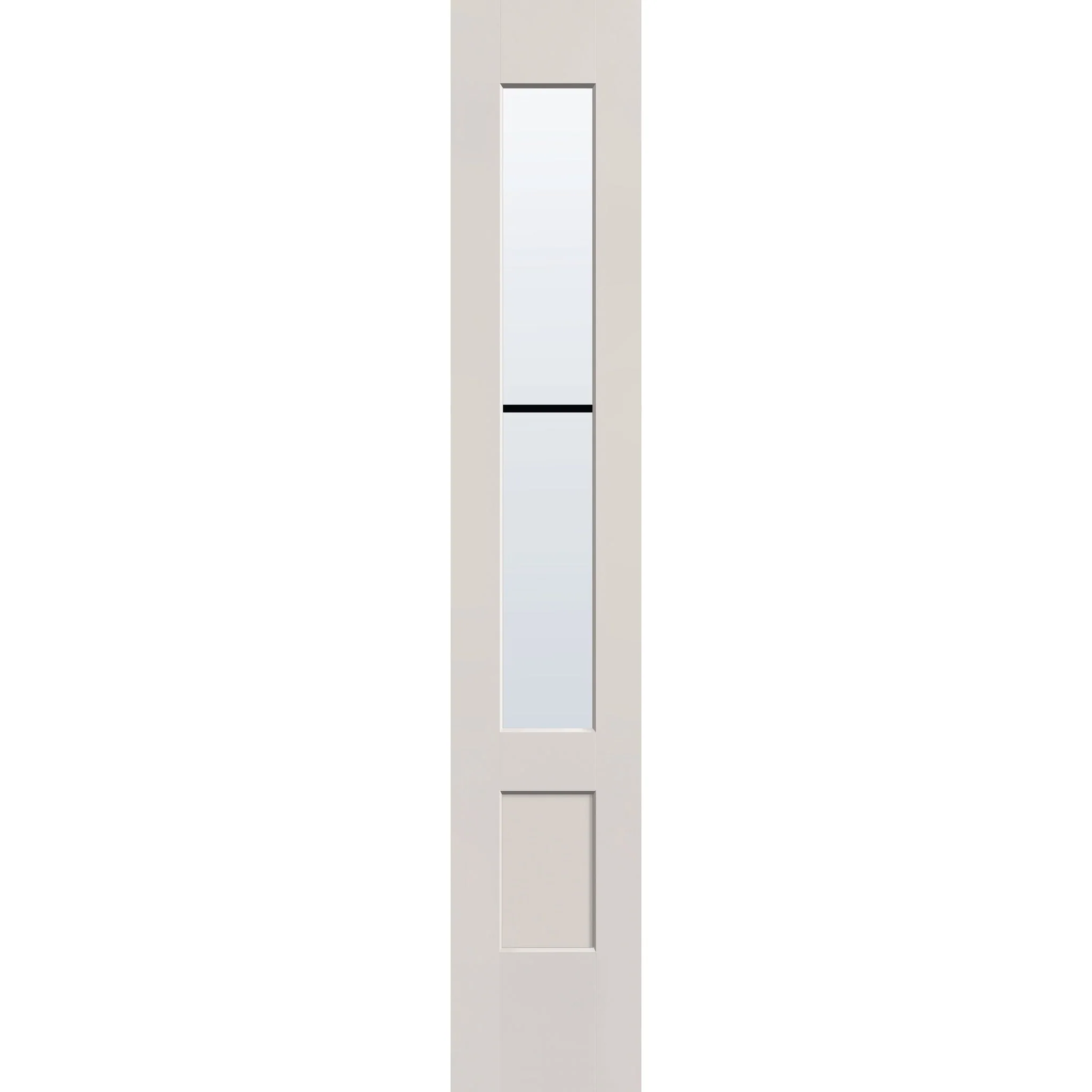 Grills Between Glass 2 Light Flush Glazed Hurricane-Rated Fiberglass Sidelite Panel - 3/4 Lite Shaker (14" x 80")