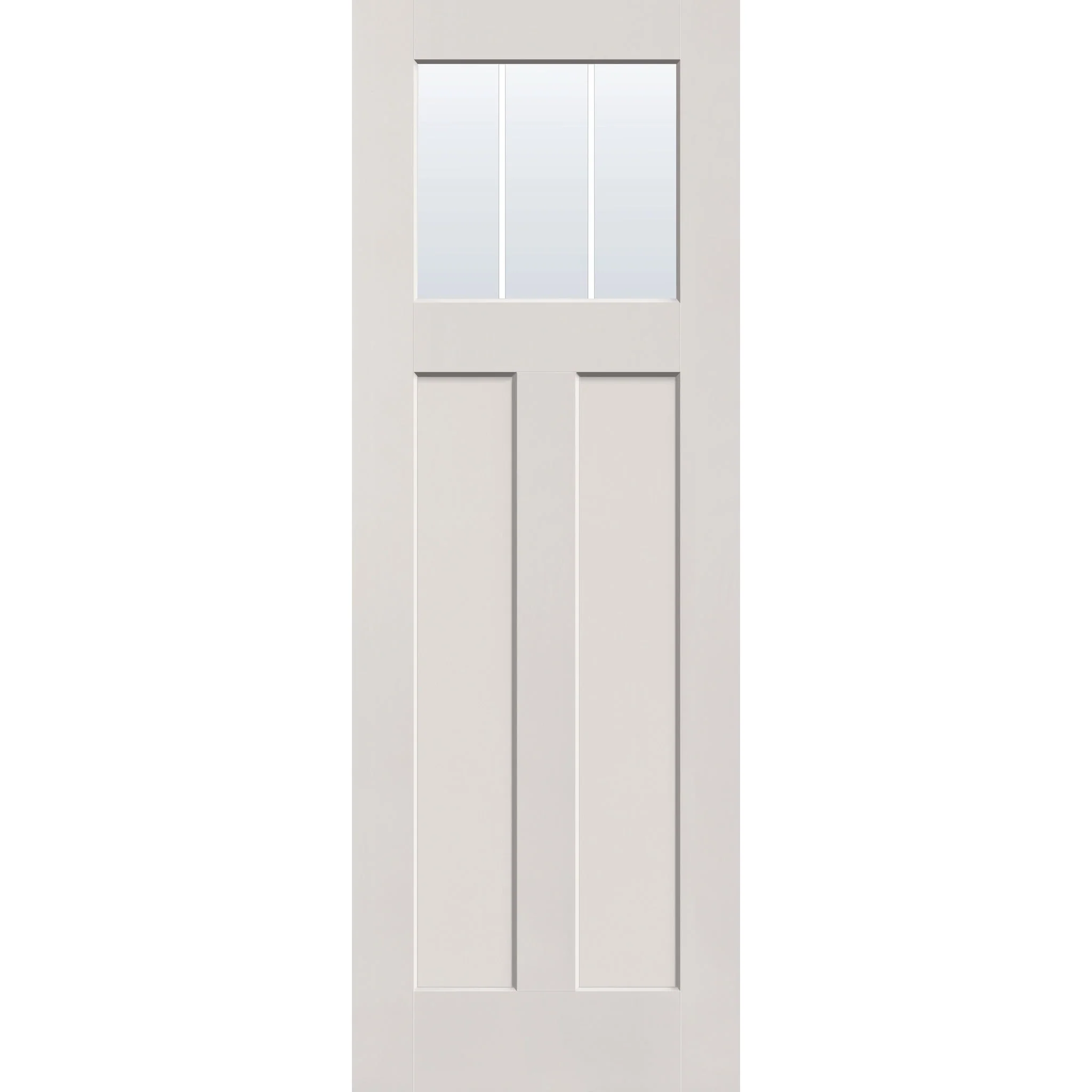 Grills Between Glass 3 Light Flush Glazed Fiberglass Entry Door - Craftsman 2 Panel (34" x 96") - Image 4