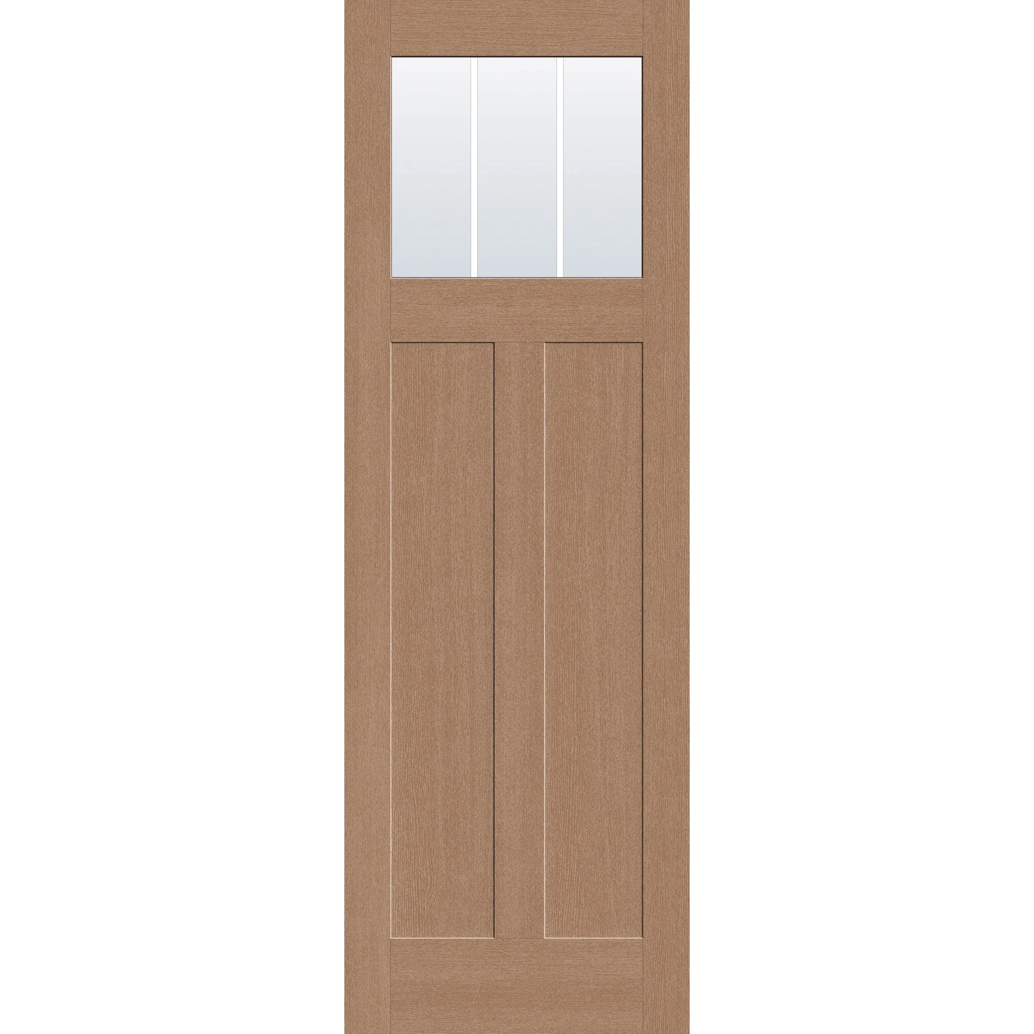 Grills Between Glass 3 Light Flush Glazed Hurricane-Rated Fiberglass Entry Door - Craftsman 2 Panel (32" x 96") - Image 2