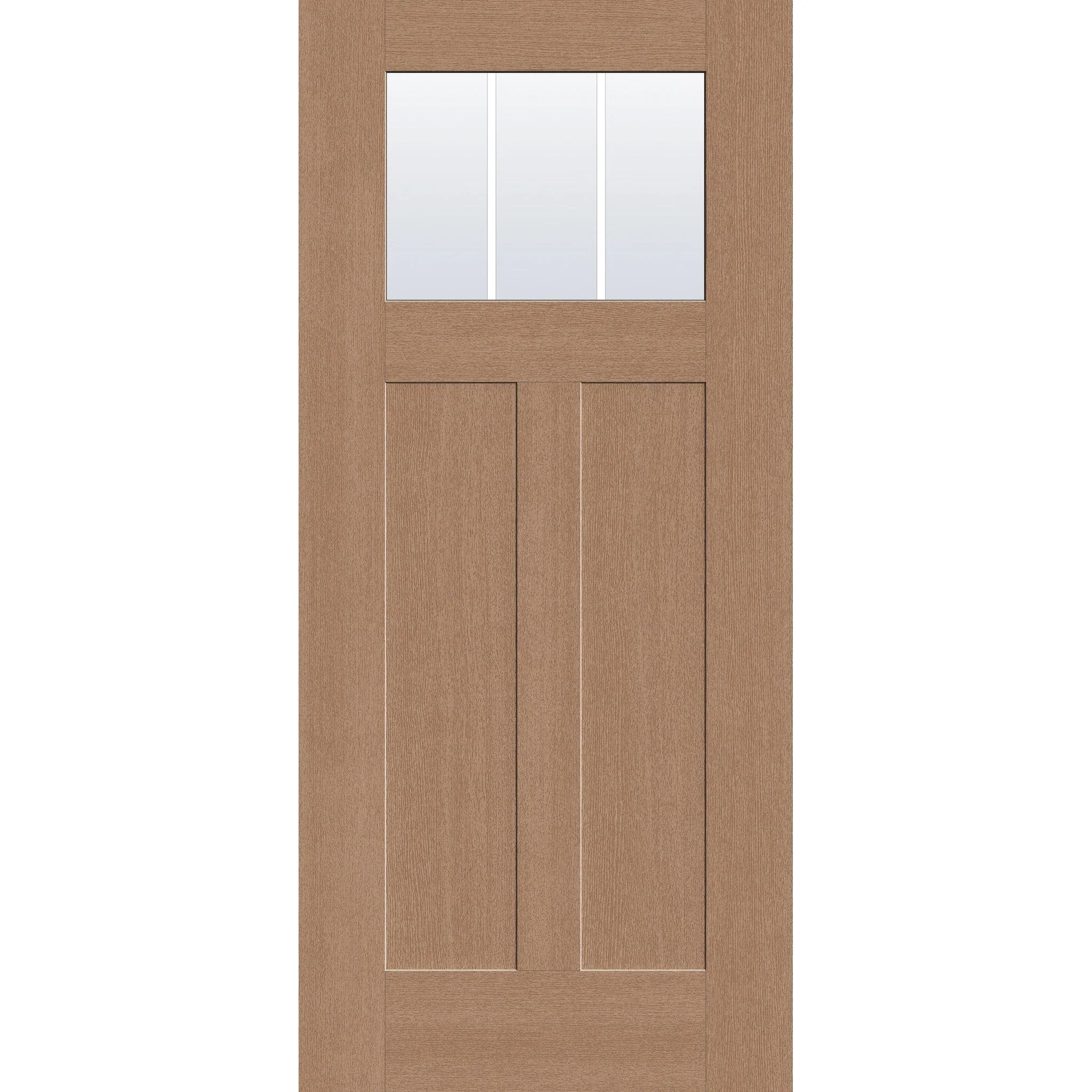 Grills Between Glass 3 Light Flush Glazed Hurricane-Rated Fiberglass Entry Door - Craftsman 2 Panel (36" x 80") - Image 2