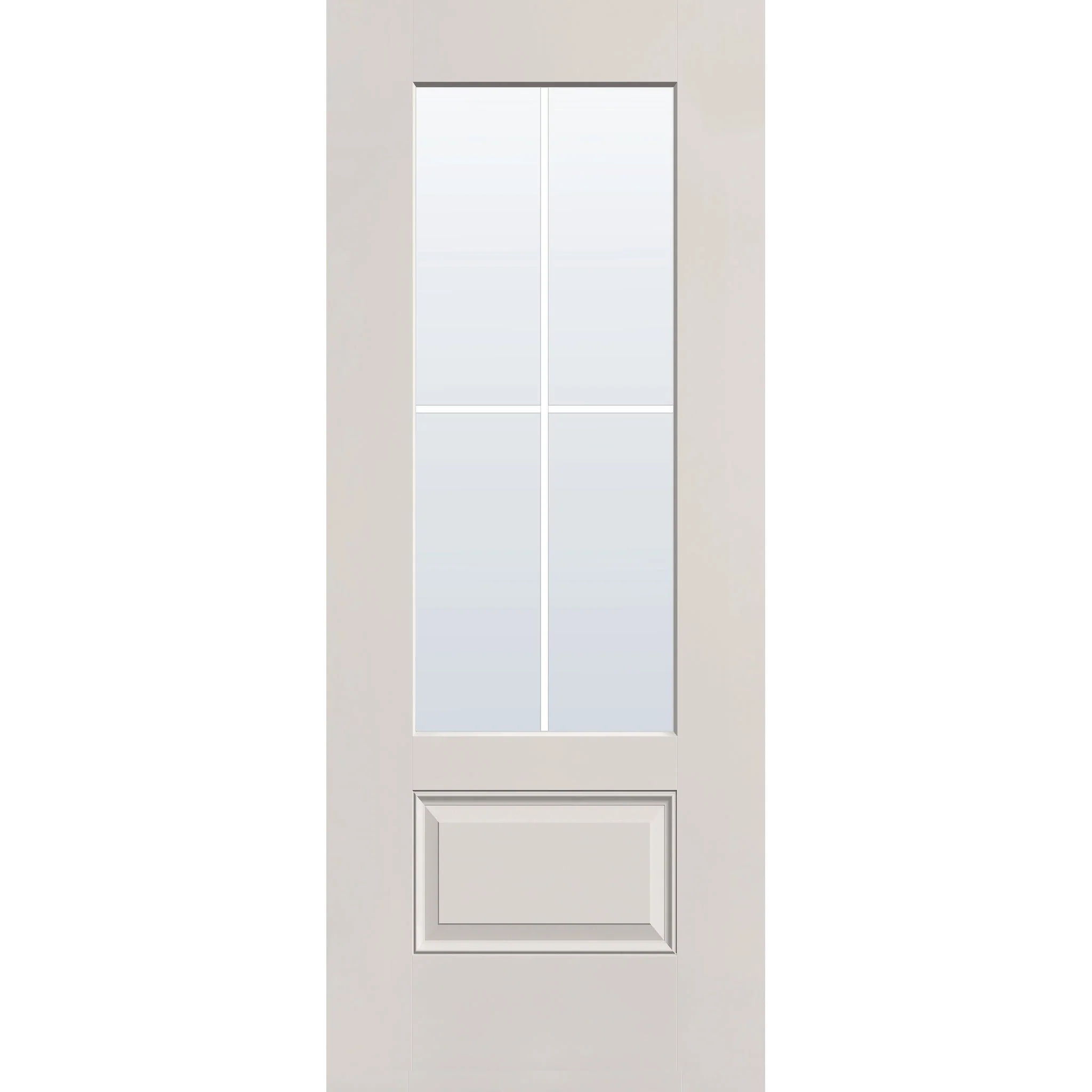 Grills Between Glass 4 Light Flush Glazed Fiberglass Entry Door - 3/4 Lite (32" x 80") - Image 7