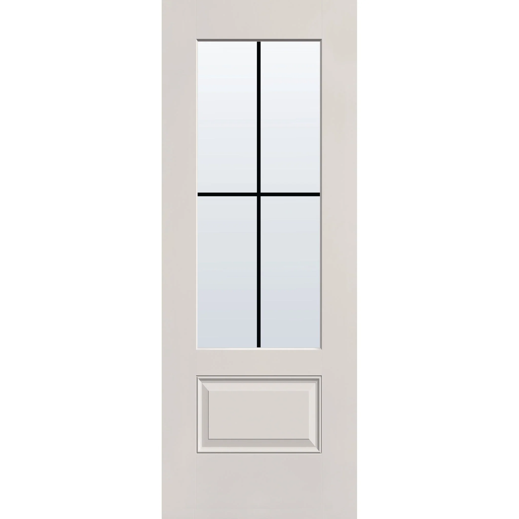 Grills Between Glass 4 Light Flush Glazed Hurricane-Rated Fiberglass Entry Door - 3/4 Lite (30" x 80") - Image 6