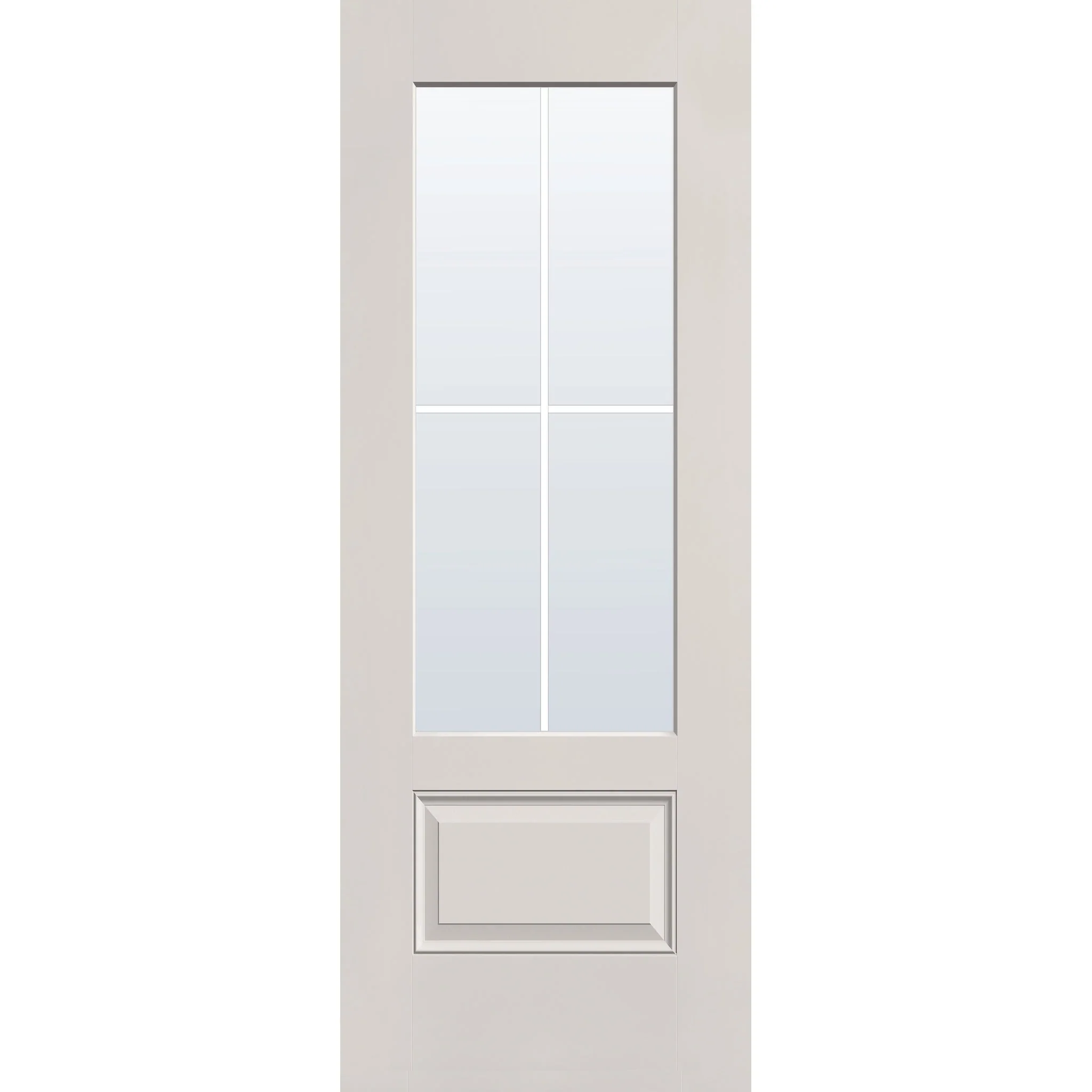 Grills Between Glass 4 Light Flush Glazed Hurricane-Rated Fiberglass Entry Door - 3/4 Lite (30" x 80") - Image 8