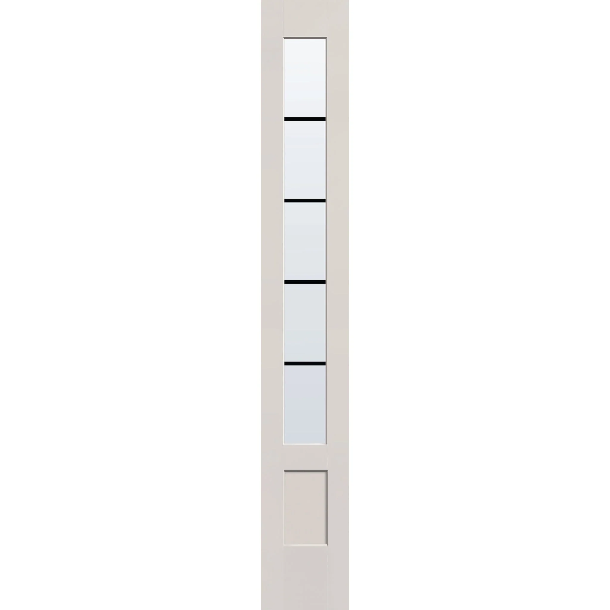 Grills Between Glass 5 Light Flush Glazed Hurricane-Rated Fiberglass Sidelite Panel - 3/4 Lite Shaker (14" x 96") - Image 2