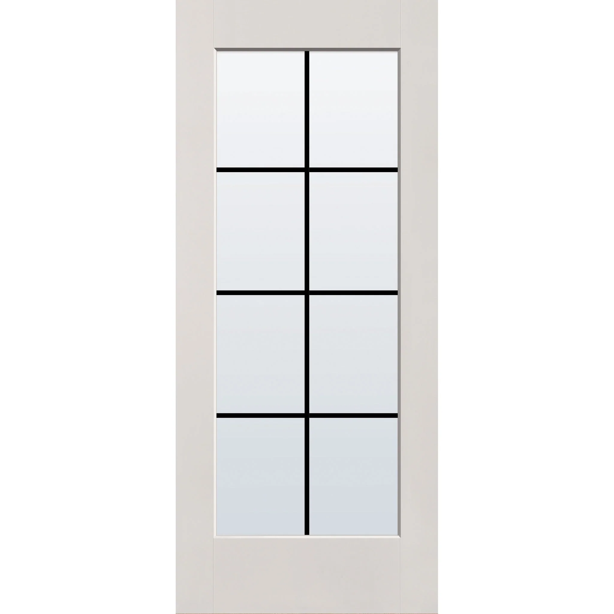 Grills Between Glass 8 Light Flush Glazed Fiberglass Entry Door - Full Lite (34" x 80") - Image 3