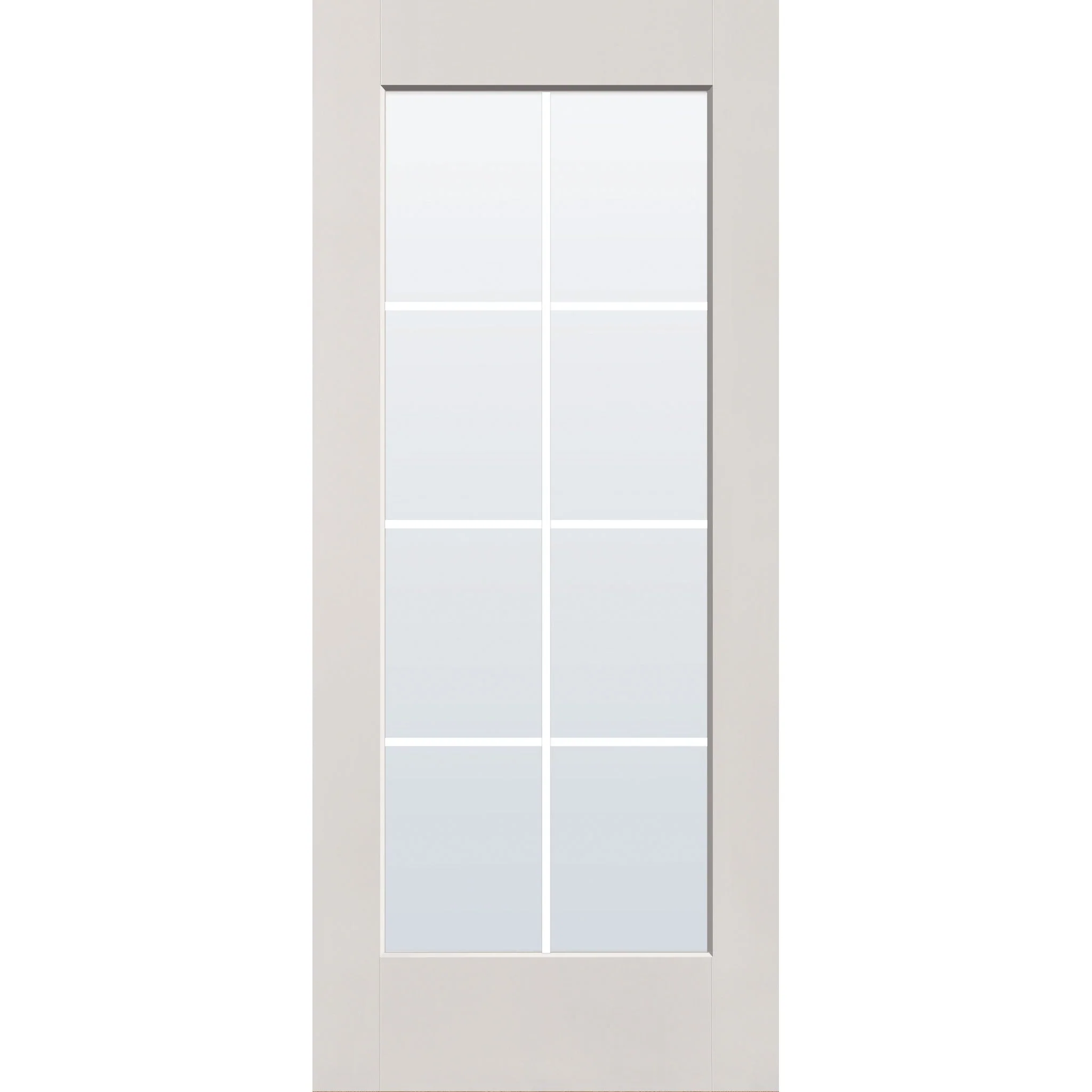 Grills Between Glass 8 Light Flush Glazed Fiberglass Entry Door - Full Lite (34" x 80") - Image 4