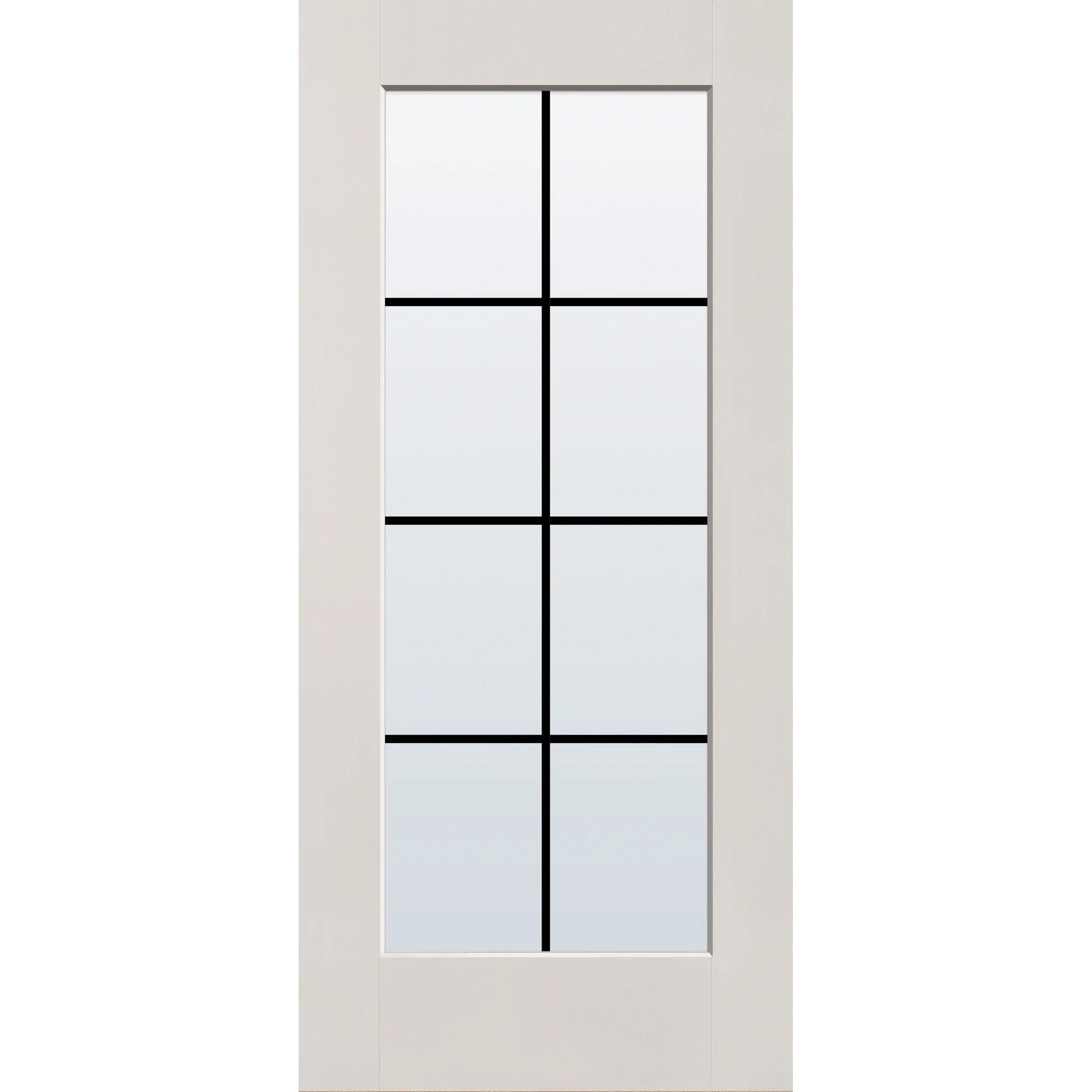 Grills Between Glass 8 Light Flush Glazed Fiberglass Entry Door - Full Lite (36" x 80") - Image 3