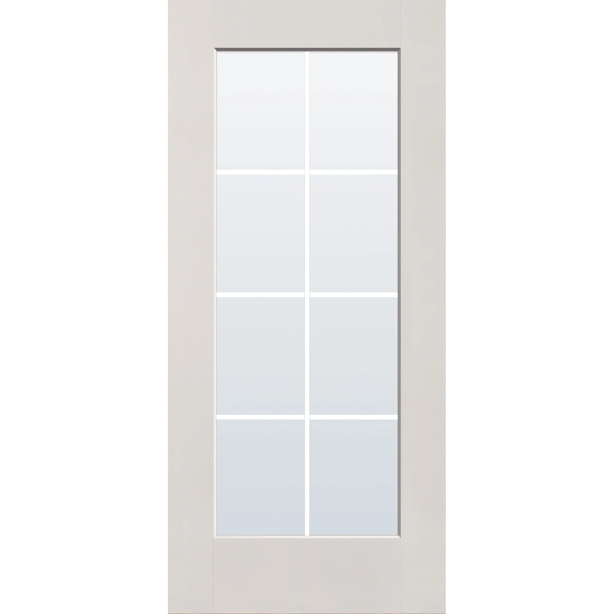 Grills Between Glass 8 Light Flush Glazed Fiberglass Entry Door - Full Lite (36" x 80") - Image 4