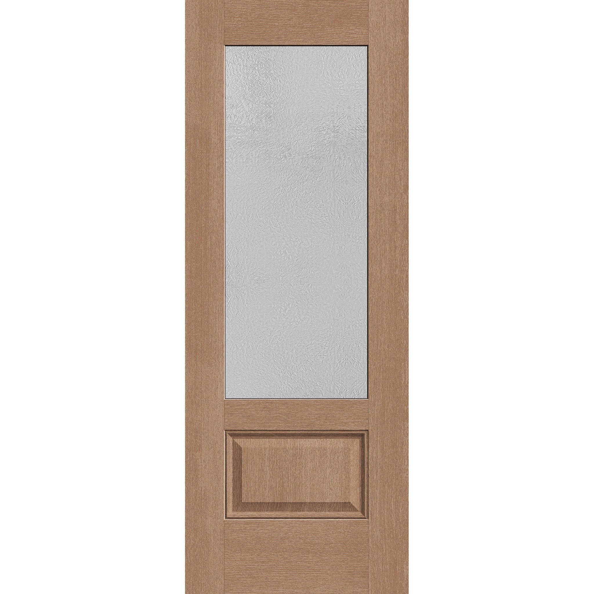 Micro-Granite Flush Glazed Fiberglass Entry Door - 3/4 Lite (30" x 80")