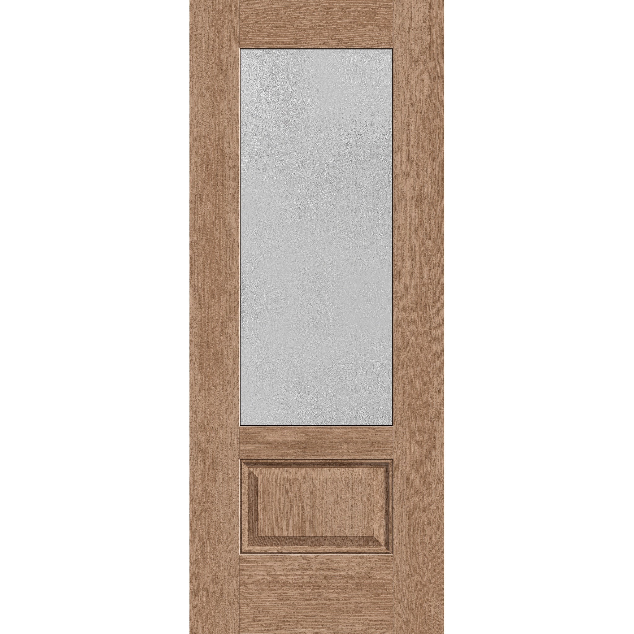 Micro-Granite Flush Glazed Fiberglass Entry Door - 3/4 Lite (32" x 80")