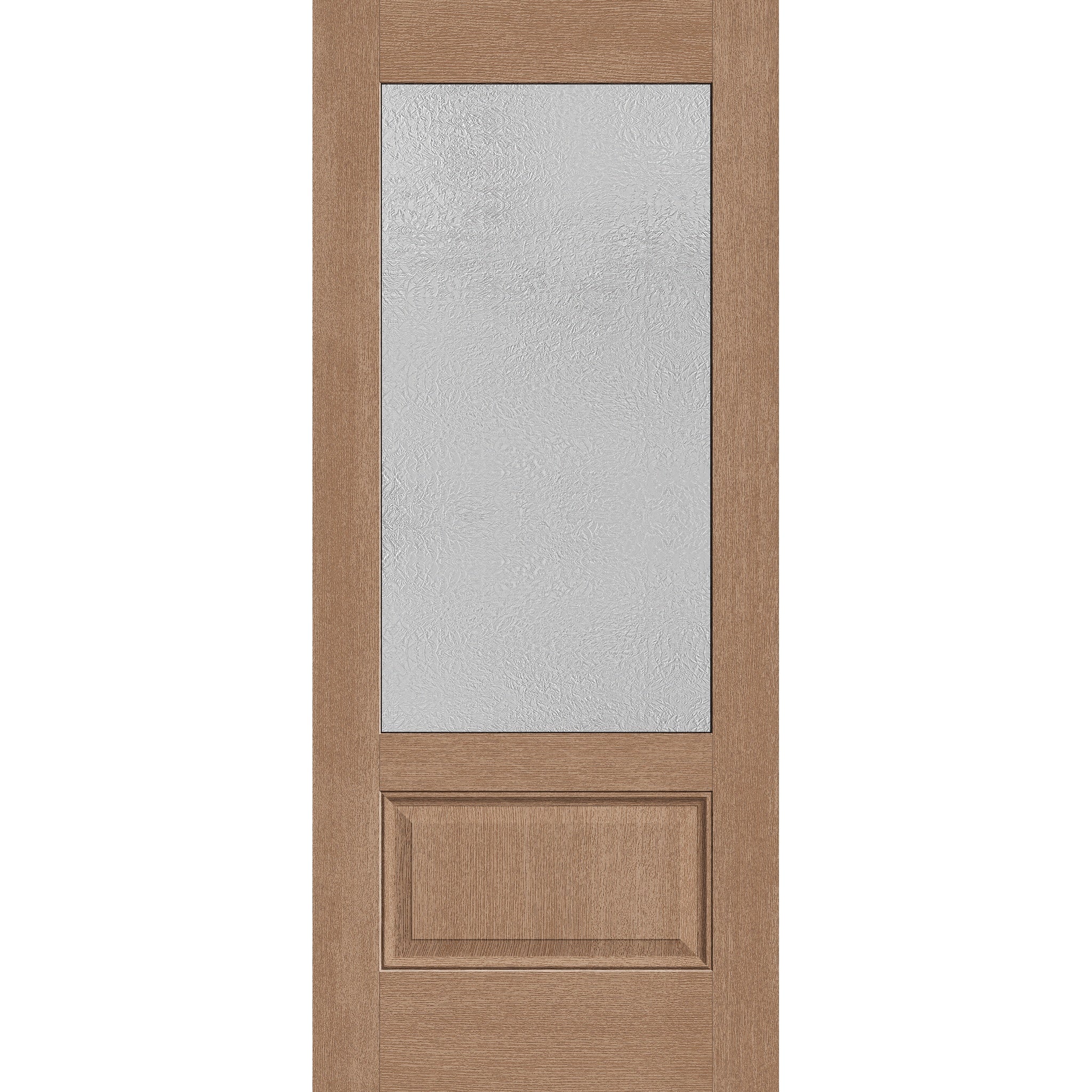Micro-Granite Flush Glazed Fiberglass Entry Door - 3/4 Lite (34" x 80")