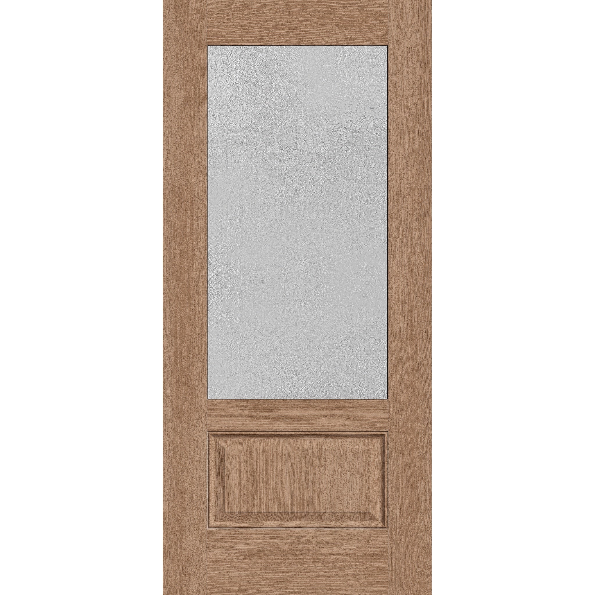 Micro-Granite Flush Glazed Fiberglass Entry Door - 3/4 Lite (36" x 80")