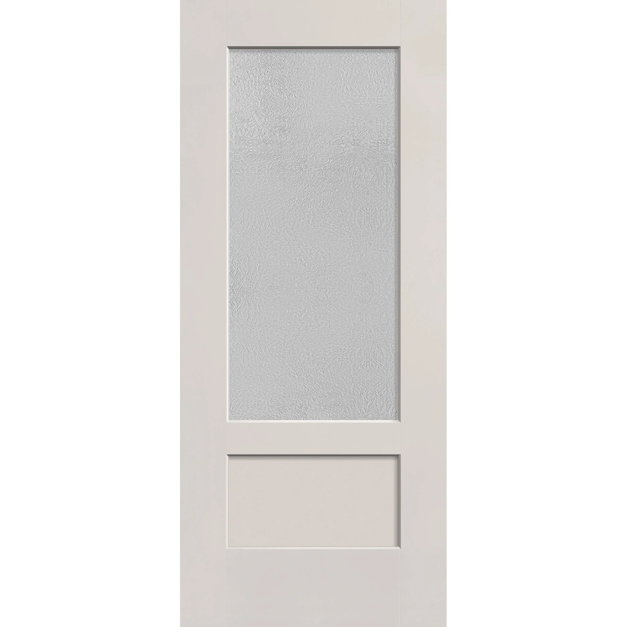 Micro-Granite Flush Glazed Fiberglass Entry Door - 3/4 Lite Shaker (34" x 80") - Image 2