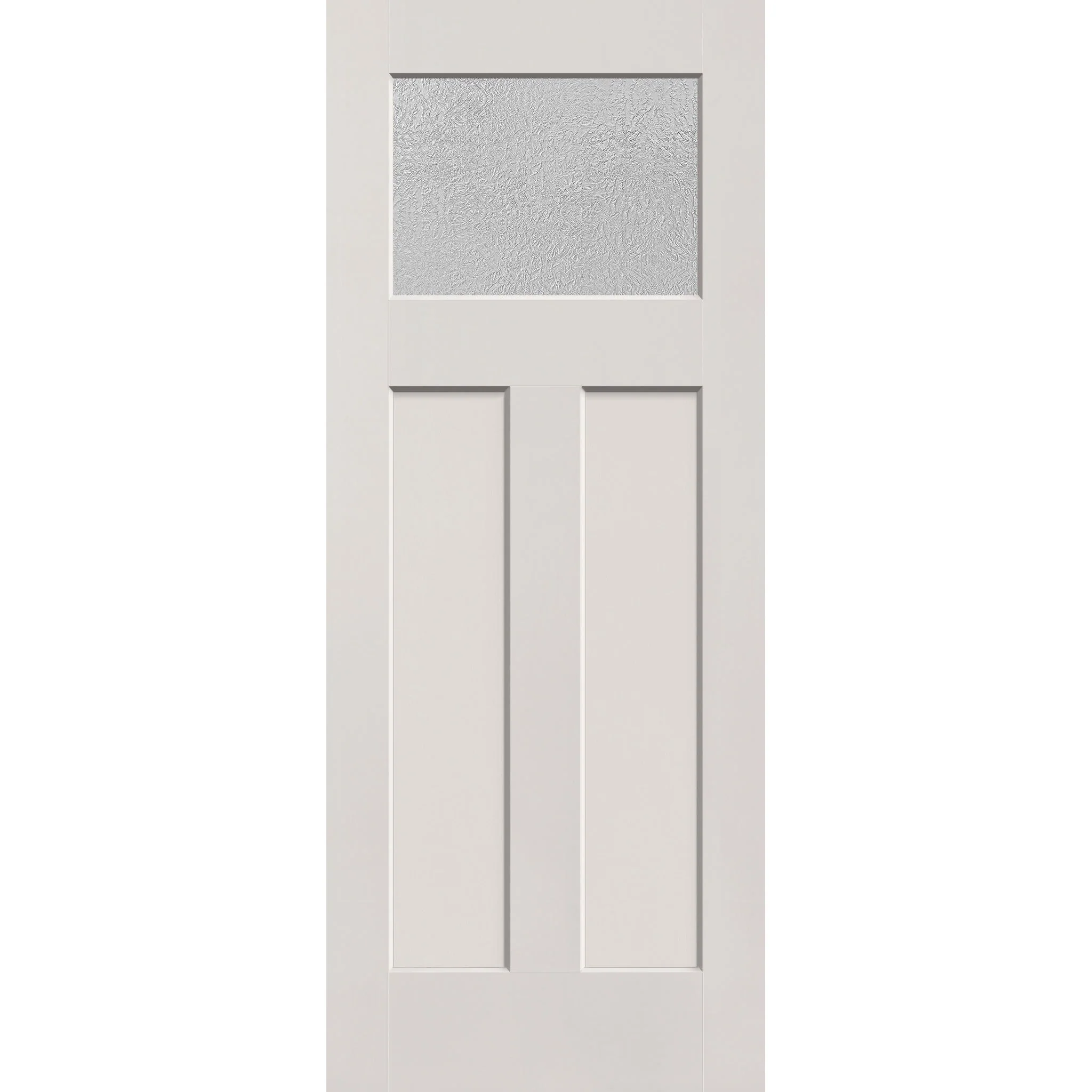 Micro-Granite Flush Glazed Fiberglass Entry Door - Craftsman 2 Panel (32" x 80") - Image 2