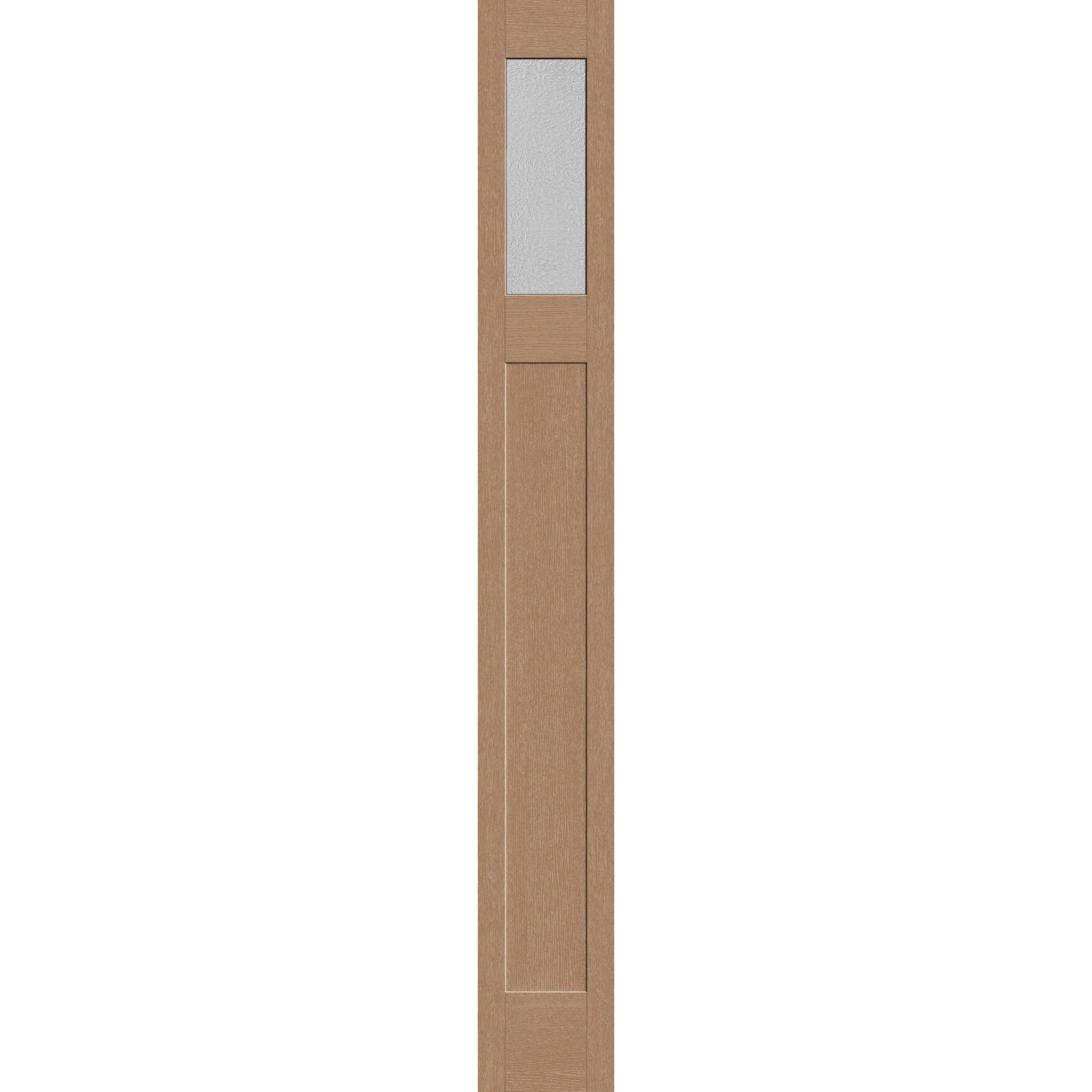 Micro-Granite Flush Glazed Fiberglass Sidelite Panel - Craftsman (12" x 96")