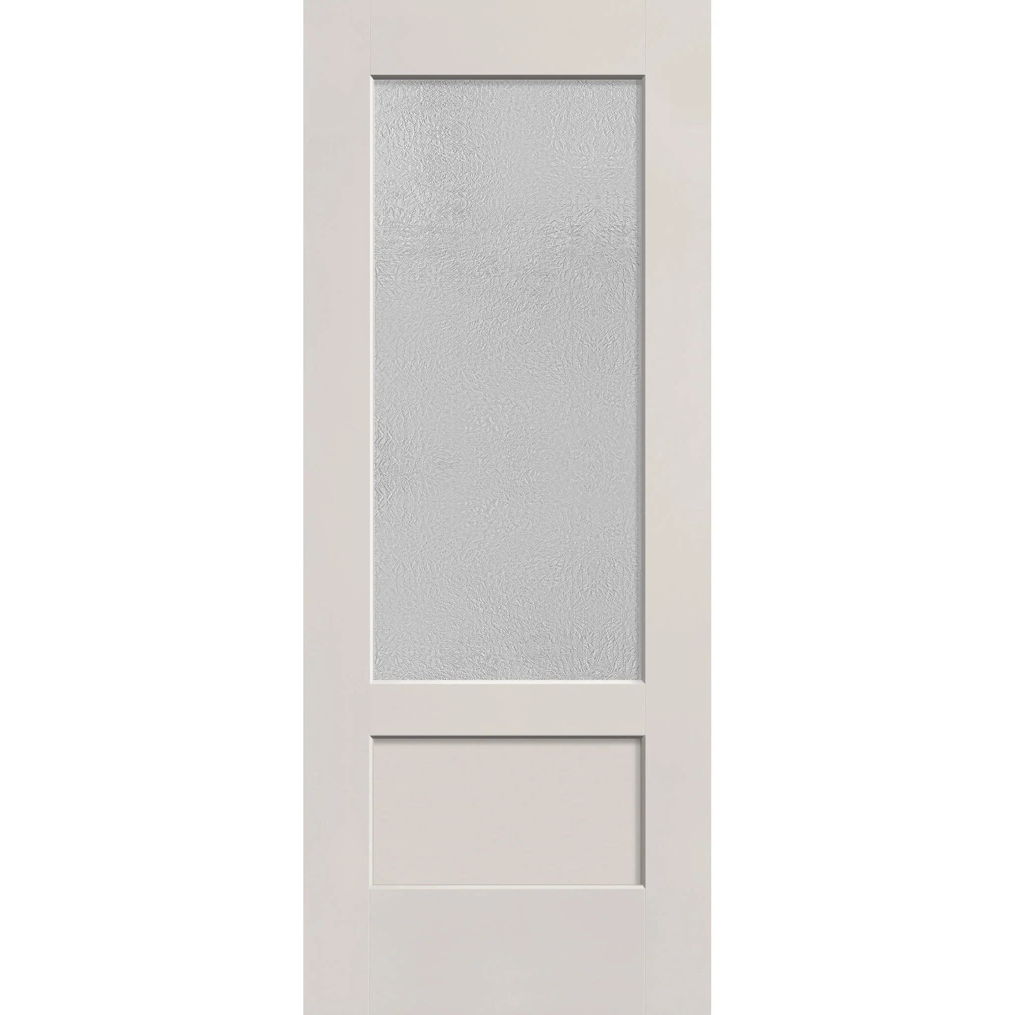 Micro-Granite Flush Glazed Hurricane-Rated Fiberglass Entry Door - 3/4 Lite Shaker (32" x 80")