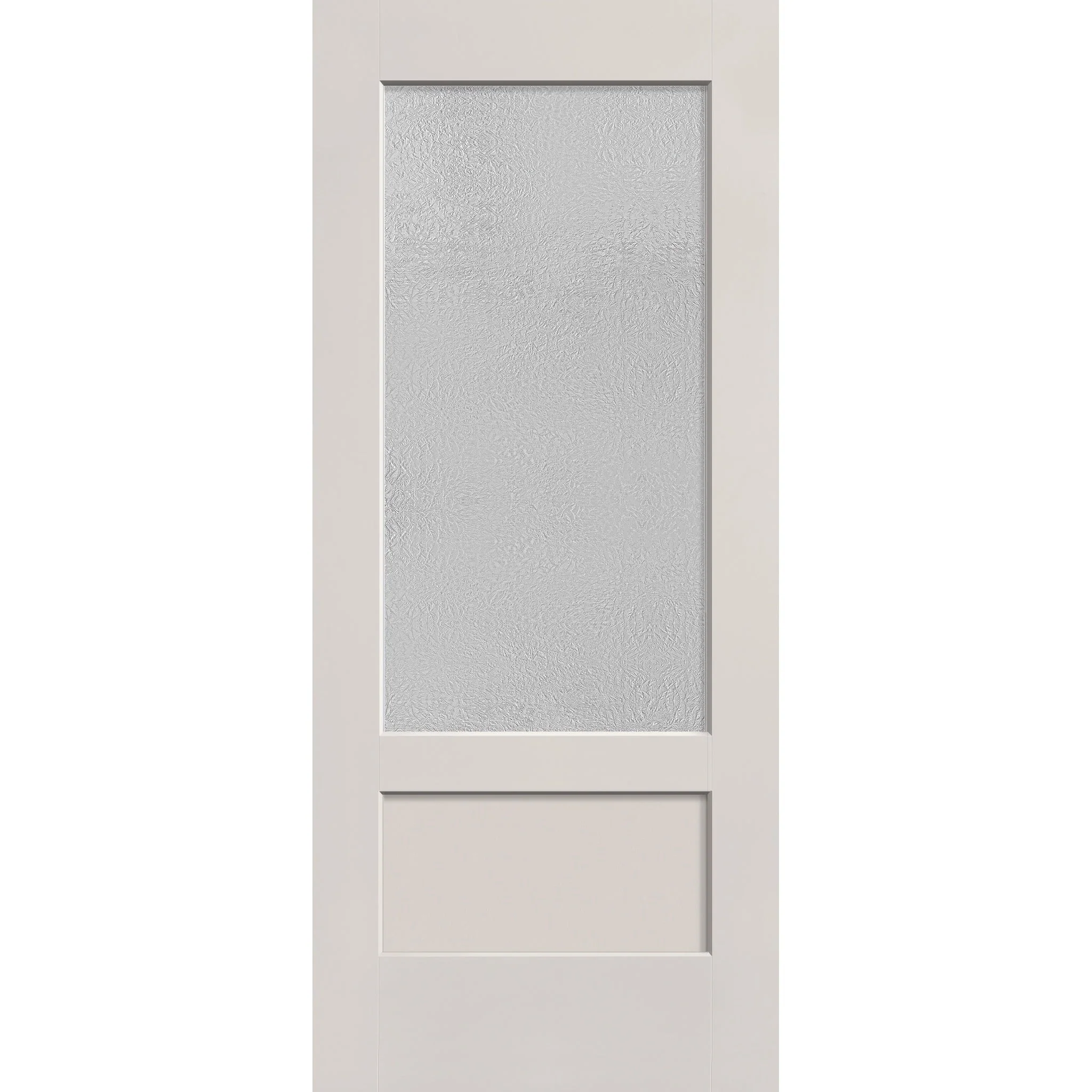 Micro-Granite Flush Glazed Hurricane-Rated Fiberglass Entry Door - 3/4 Lite Shaker (34" x 80")