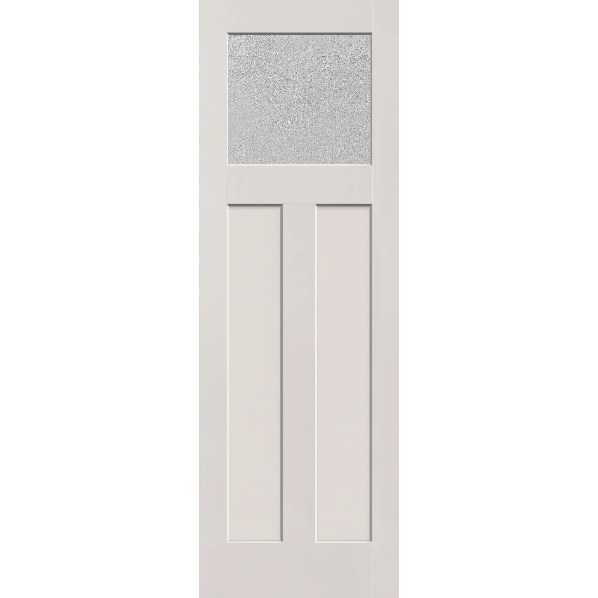 Micro-Granite Flush Glazed Hurricane-Rated Fiberglass Entry Door - Craftsman 2 Panel (32" x 96") - Image 2