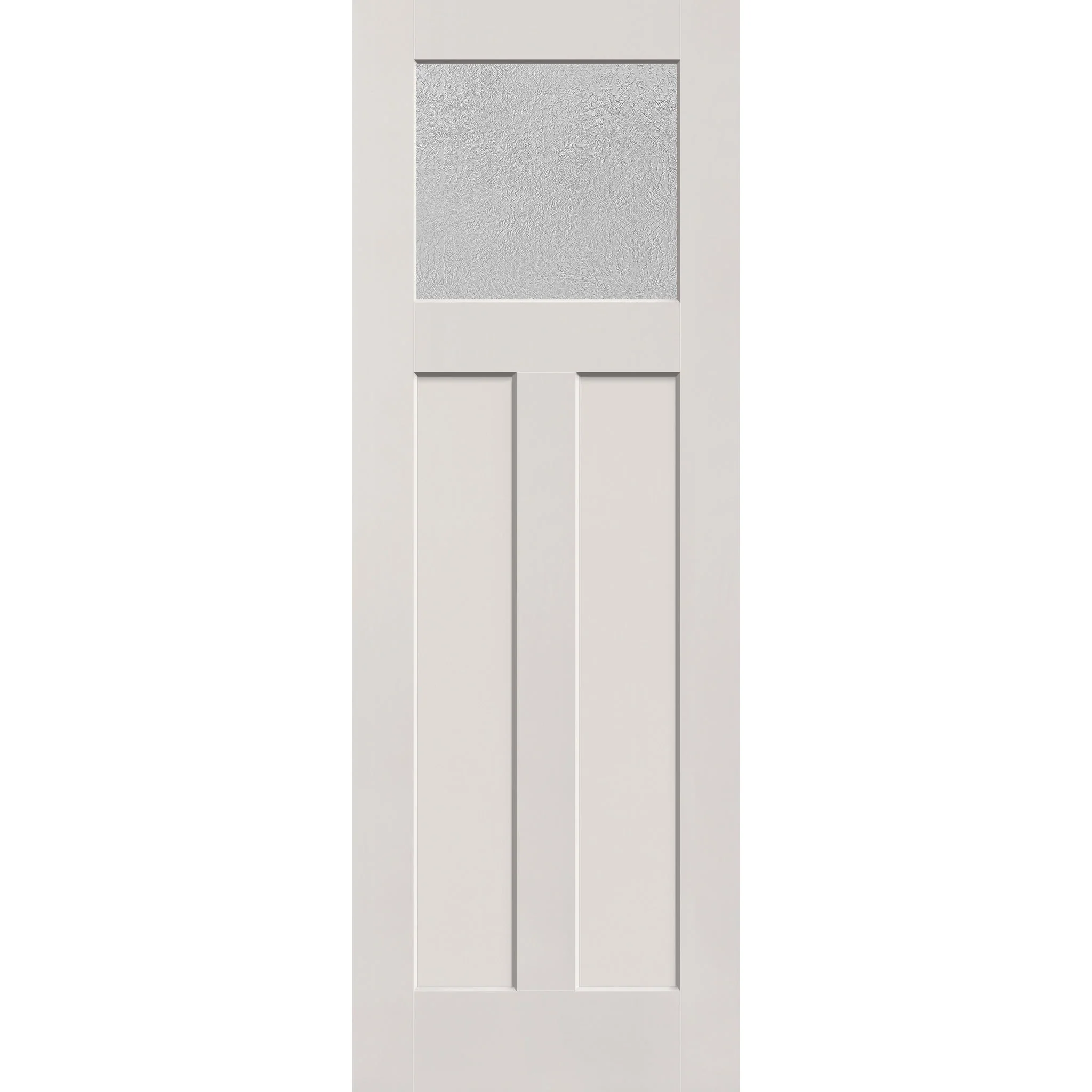 Micro-Granite Flush Glazed Hurricane-Rated Fiberglass Entry Door - Craftsman 2 Panel (34" x 96") - Image 2