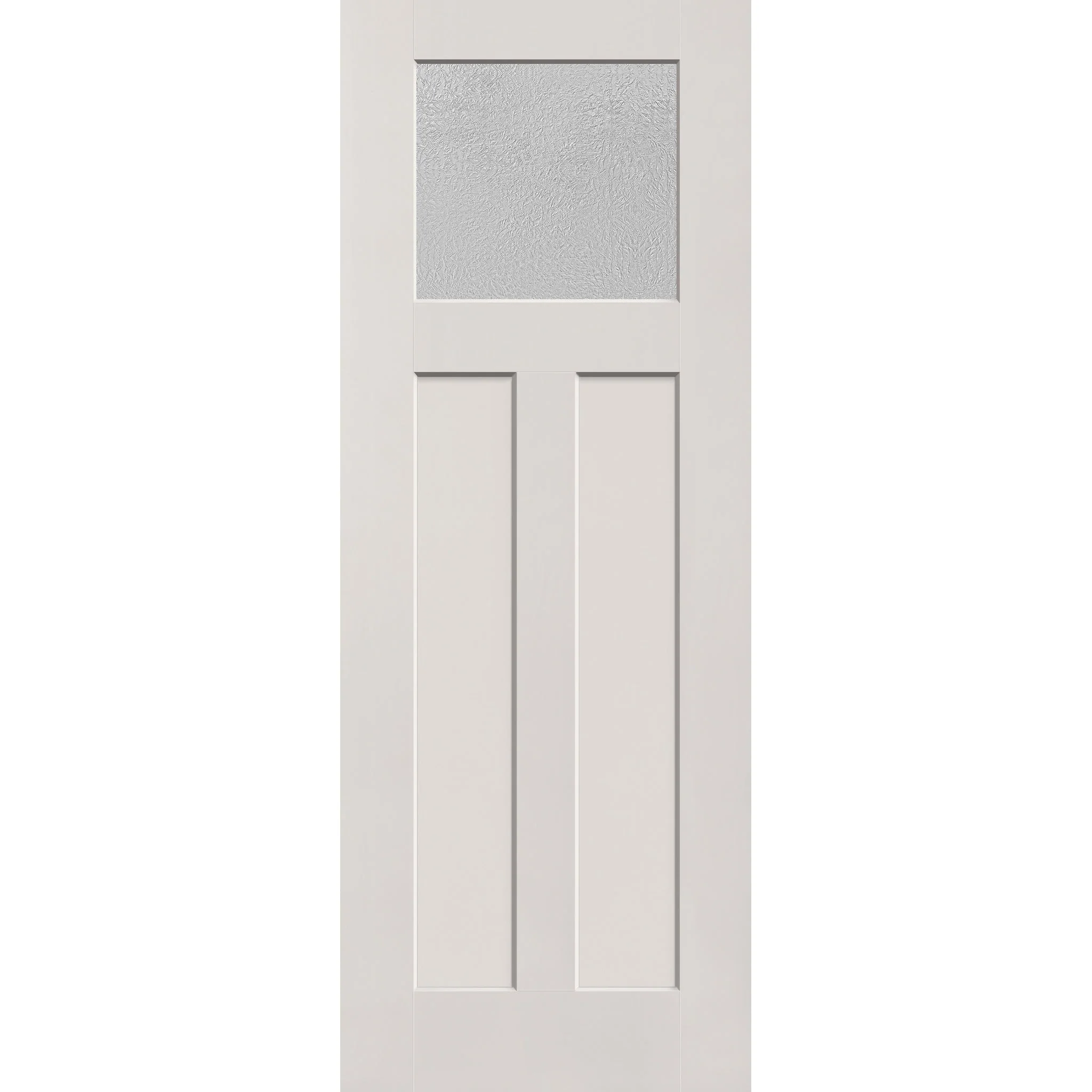 Micro-Granite Flush Glazed Hurricane-Rated Fiberglass Entry Door - Craftsman 2 Panel (36" x 96") - Image 2