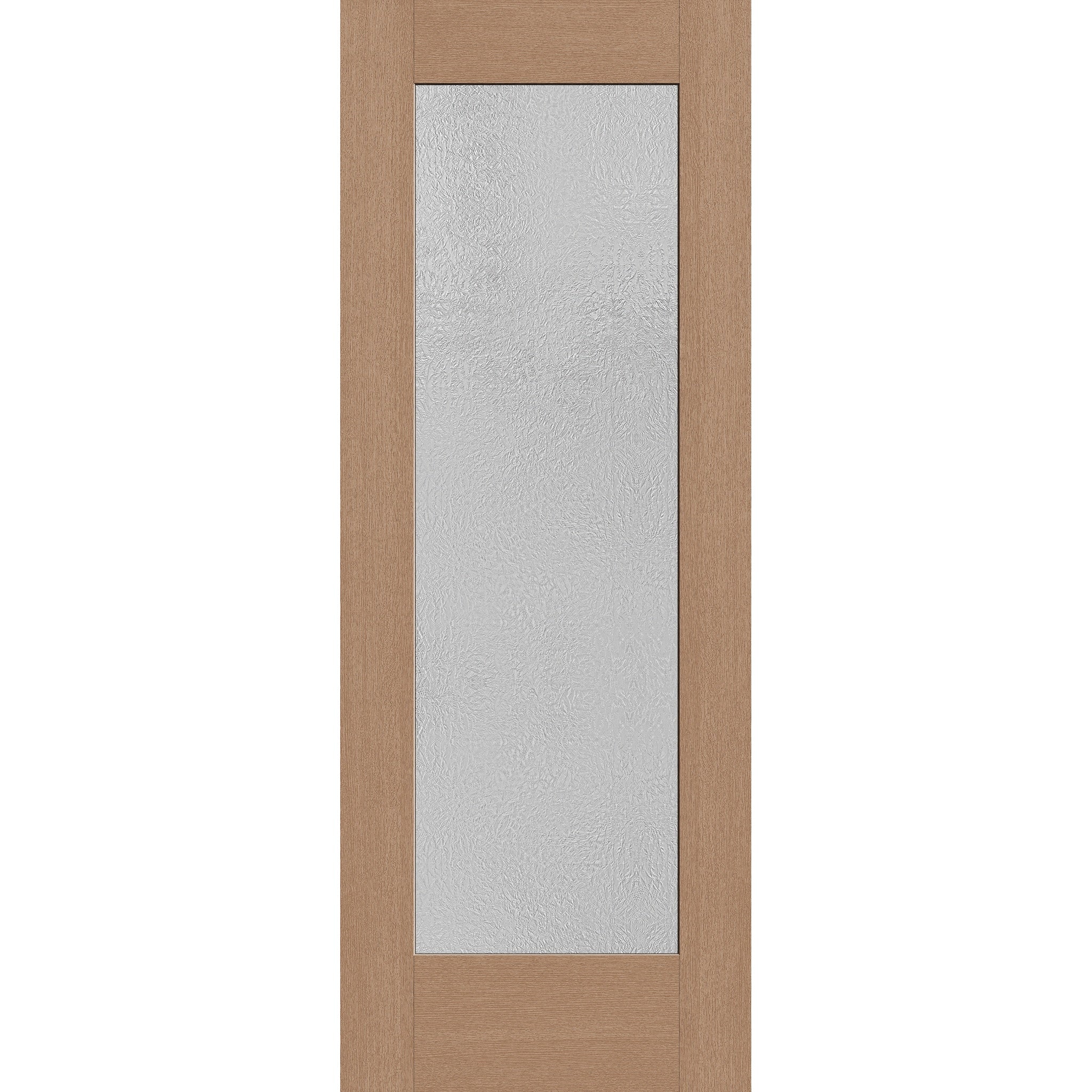 Micro-Granite Flush Glazed Hurricane-Rated Fiberglass Entry Door - Full Lite (30" x 80")
