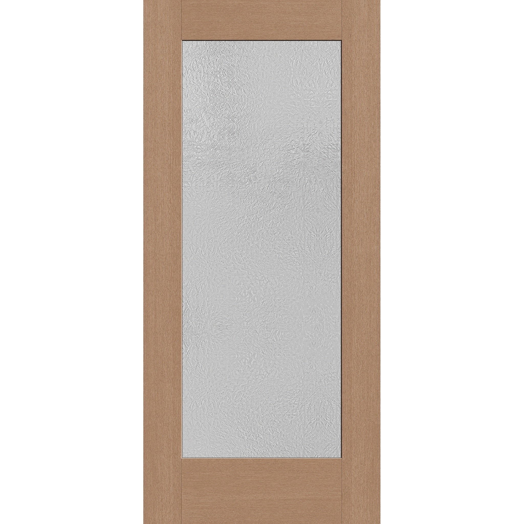 Micro-Granite Flush Glazed Hurricane-Rated Fiberglass Entry Door - Full Lite (36" x 80")