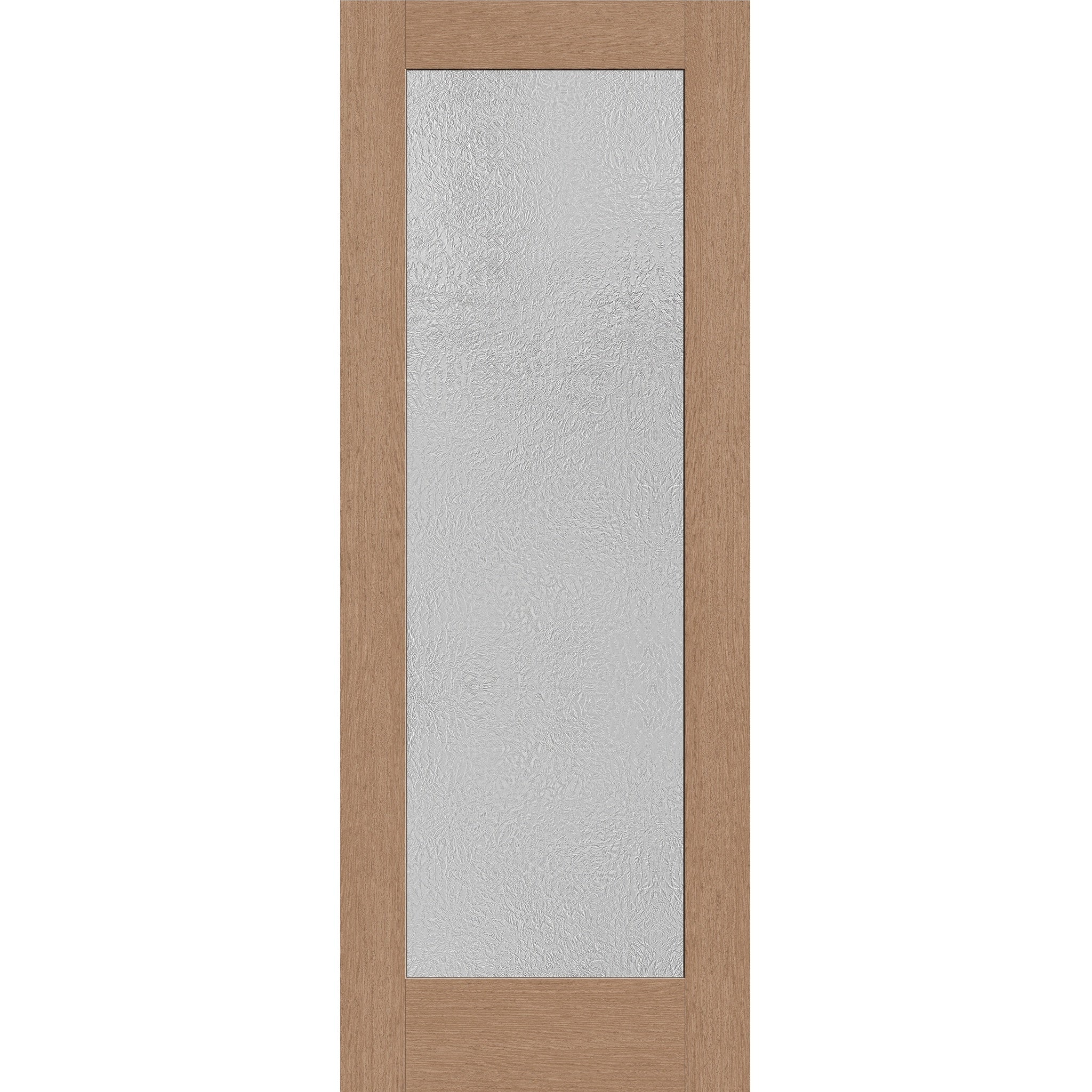 Micro-Granite Flush Glazed Hurricane-Rated Fiberglass Entry Door - Full Lite (36" x 96")