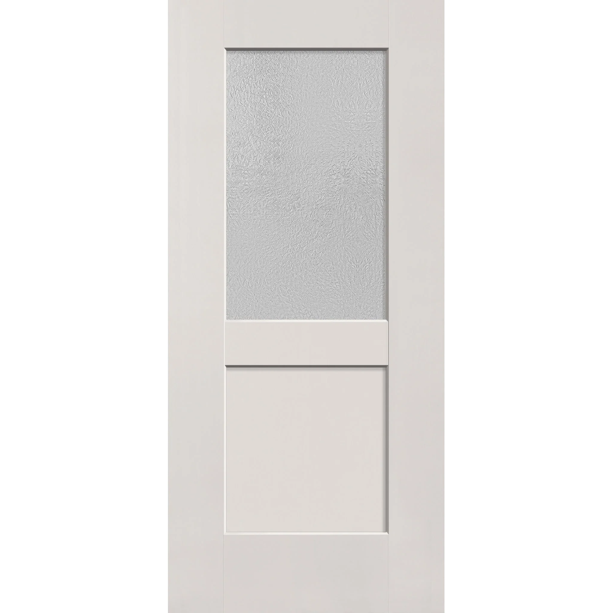 Micro-Granite Flush Glazed Hurricane-Rated Fiberglass Entry Door - Half Lite Shaker (36" x 80")