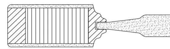 Poplar Interior Door Slab (2 Panel Archtop) - Image 3