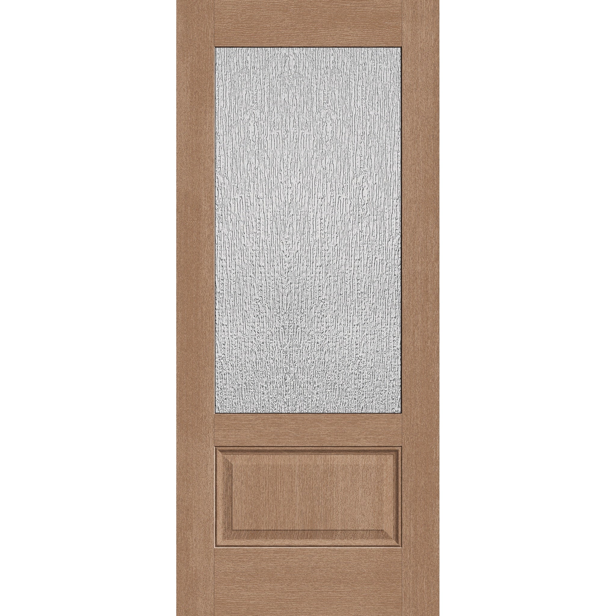 Rain Flush Glazed Fiberglass Entry Door - 3/4 Lite (34" x 80")